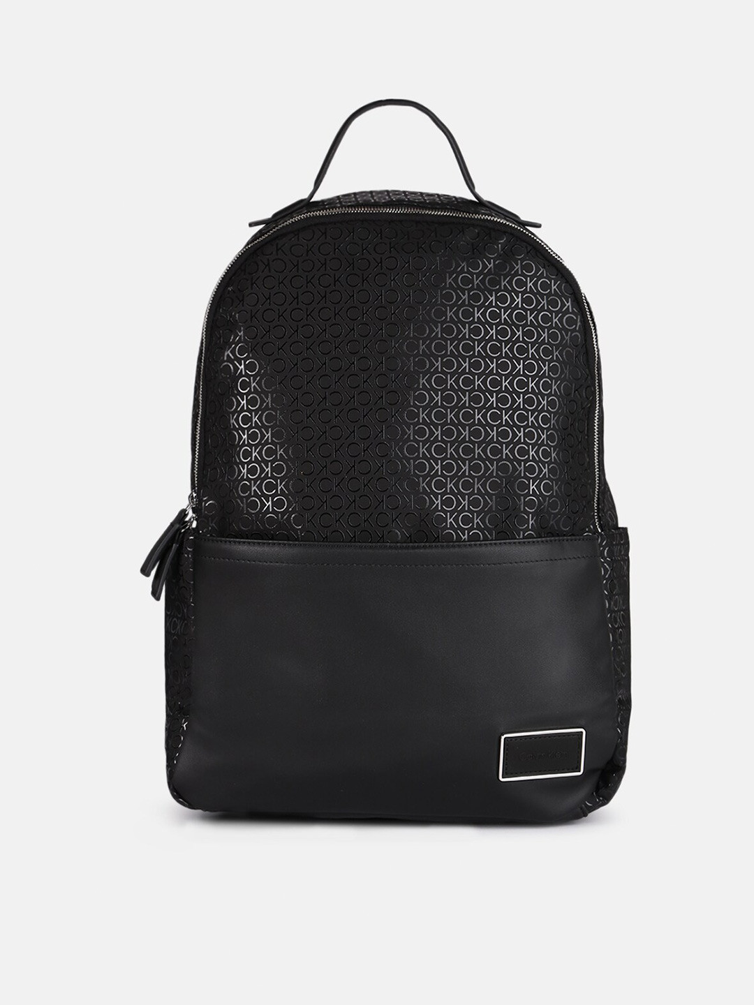 

Calvin Klein Jeans Men Brand Logo Printed Water Resistant Backpack, Black