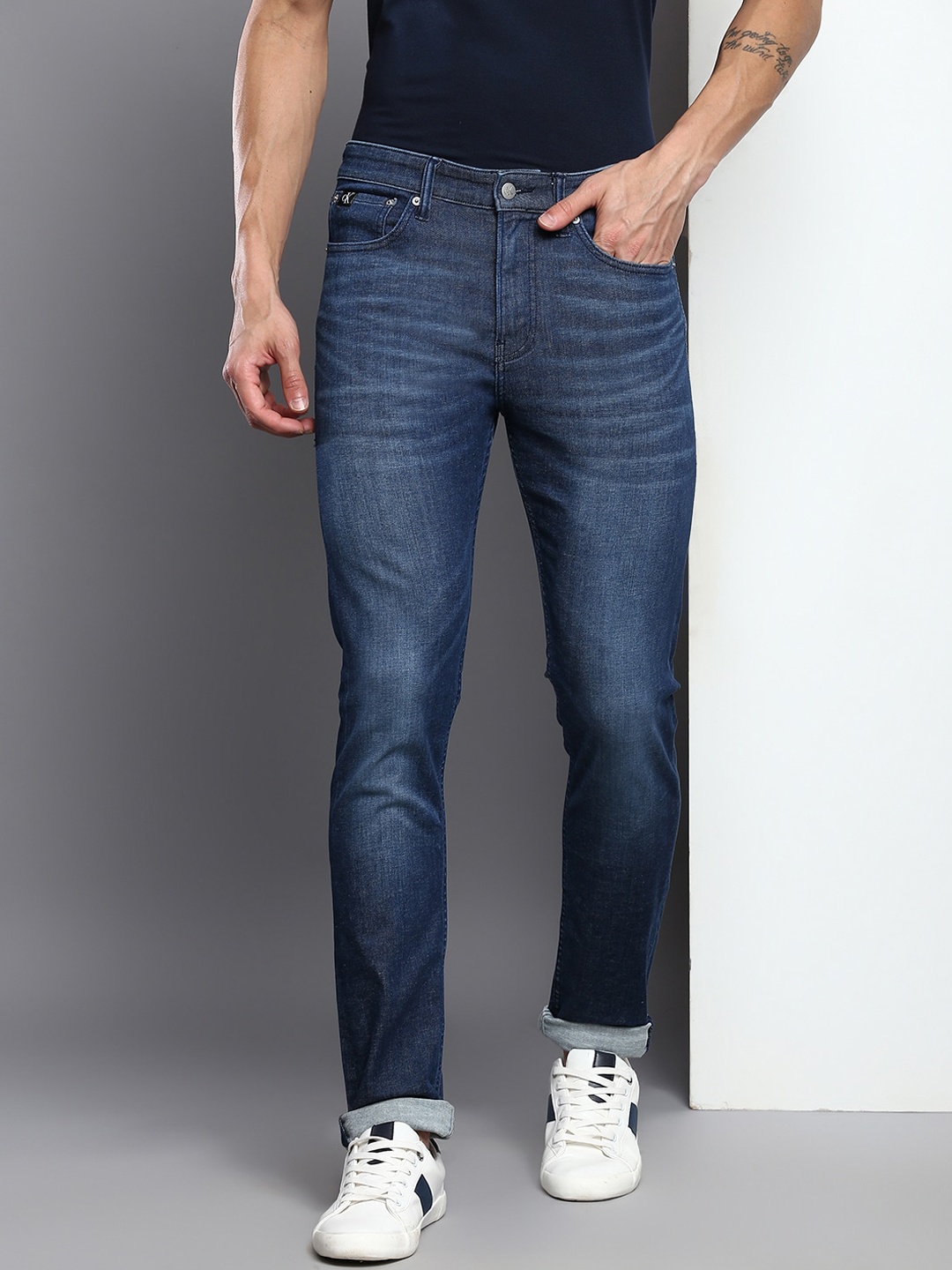 

Calvin Klein Jeans Men Skinny Fit Light Fade Jeans, Blue