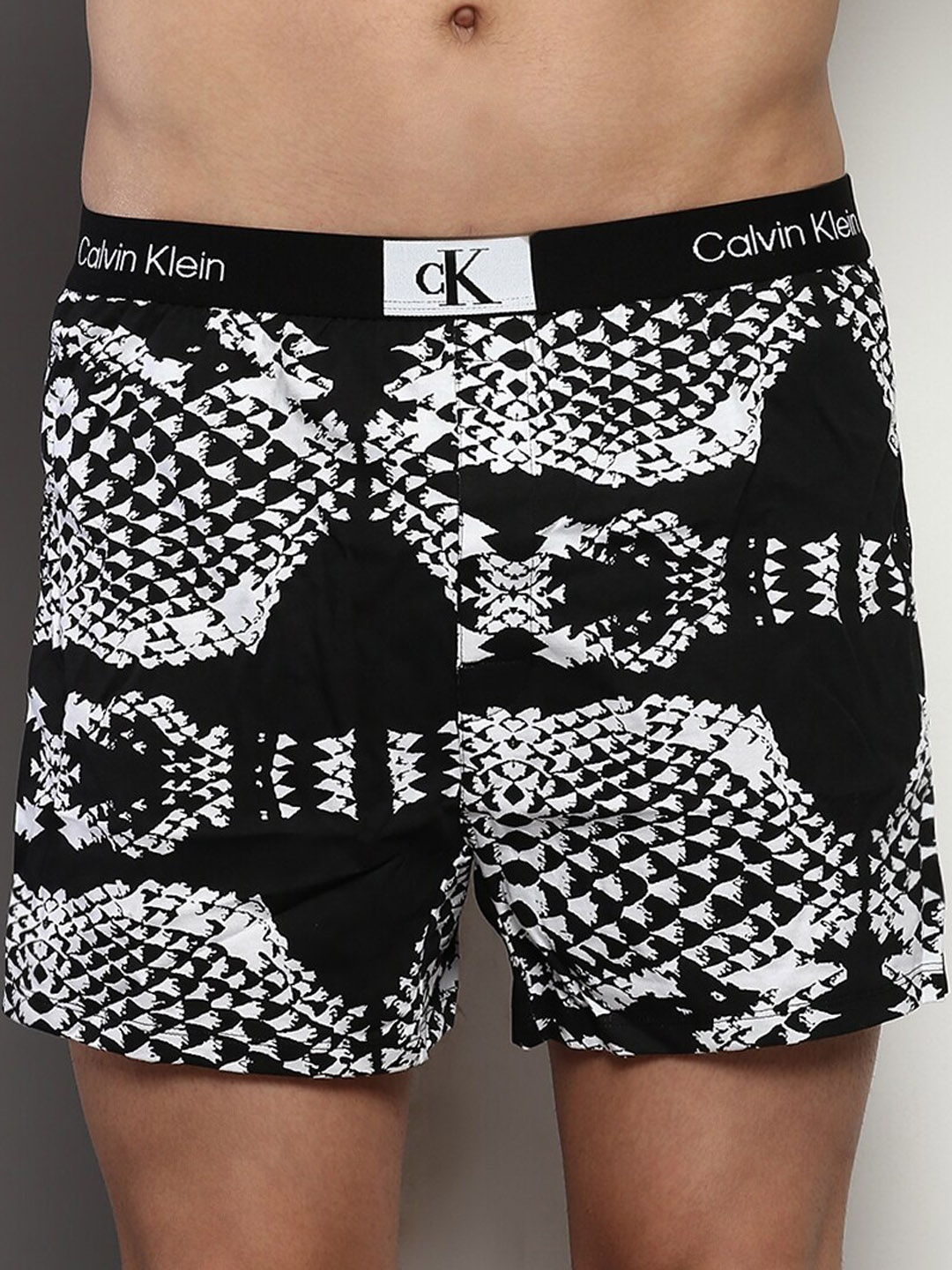 

Calvin Klein Underwear Men Printed Pure Cotton Boxers NB3423ACP, Black