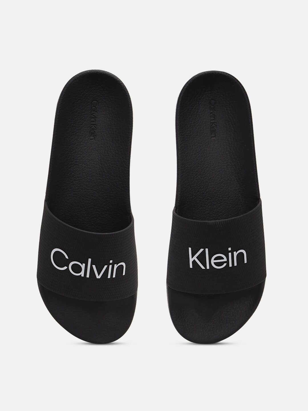 

Calvin Klein Jeans Men Open Toe Printed Sliders, Black