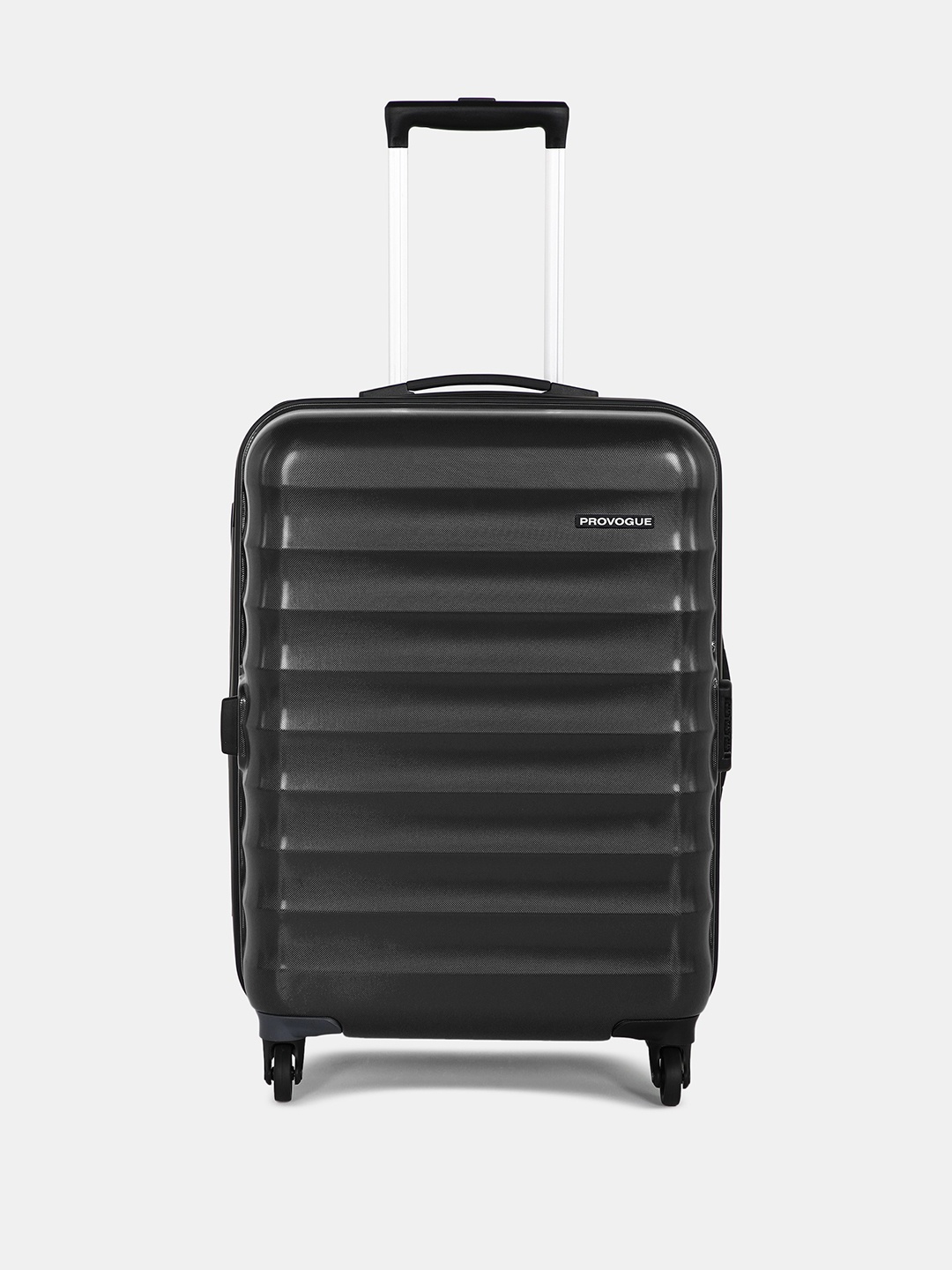 

Provogue Textured Medium Trolley Suitcase, Black