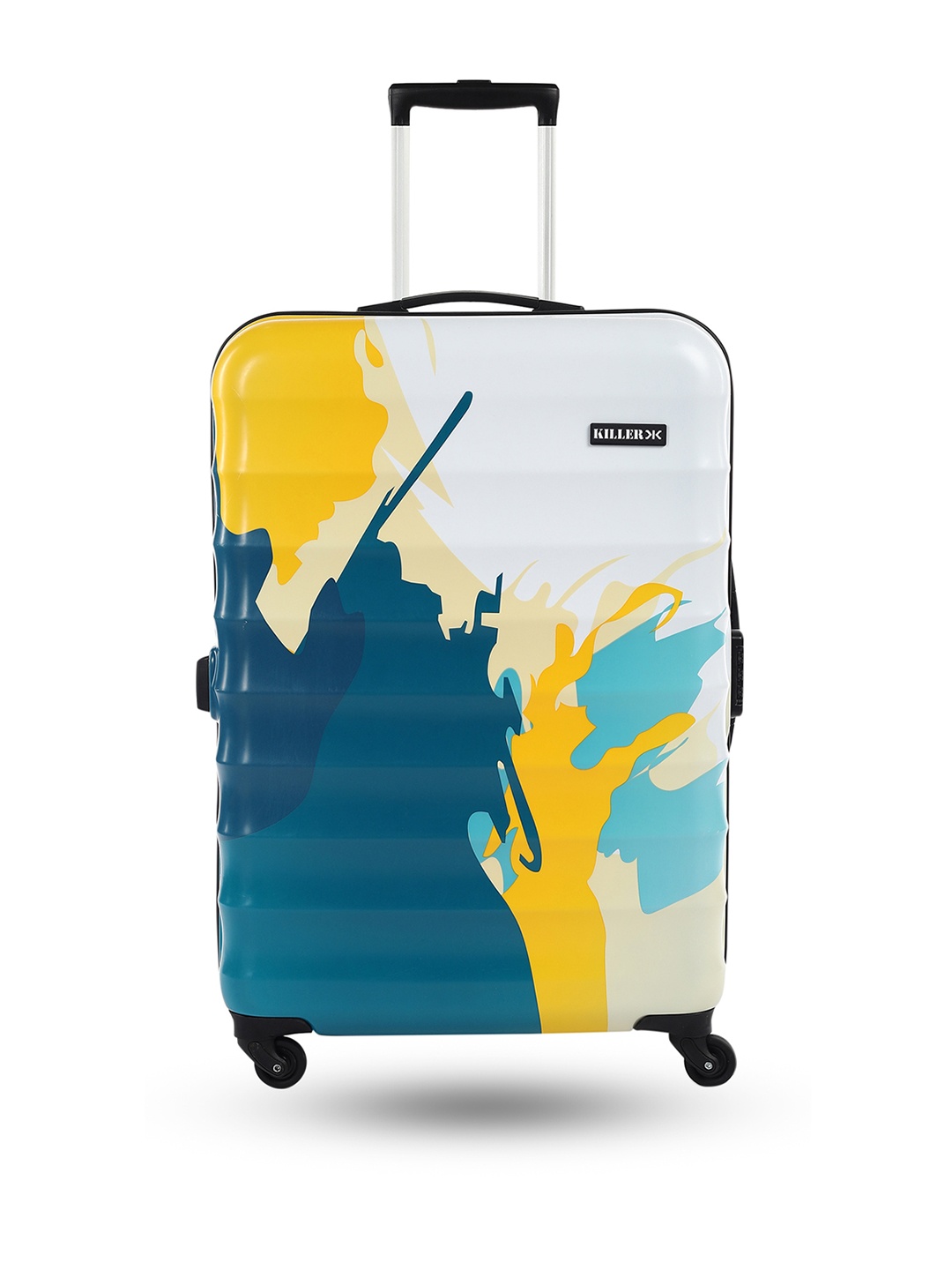 

Killer Abstract Printed Medium Trolley Suitcase - 75 cm, Multi