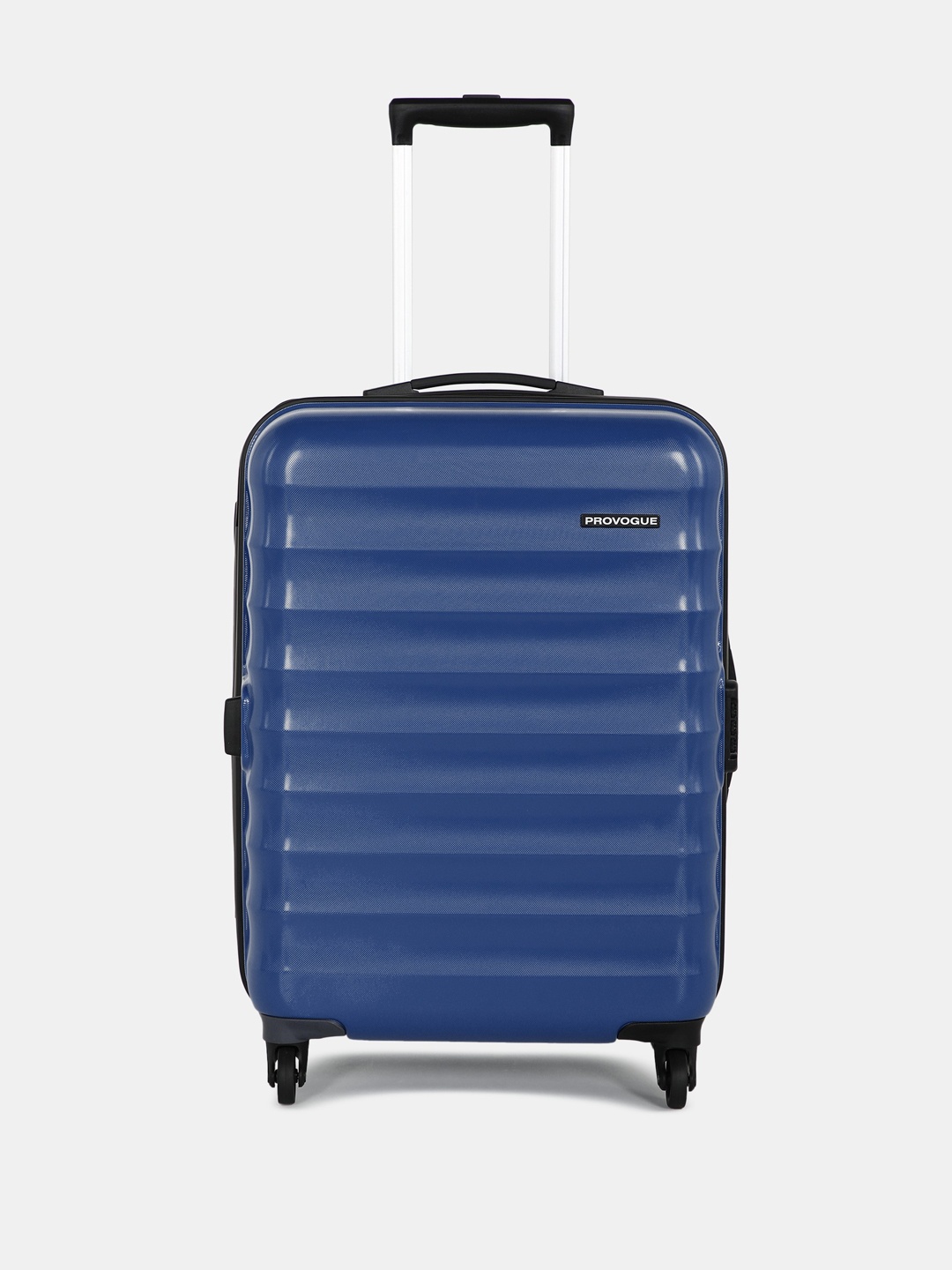 

Provogue Textured Medium Trolley Suitcase, Blue