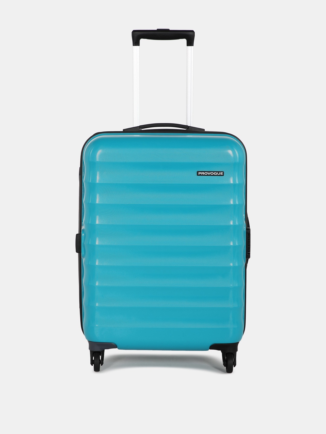 

Provogue Textured Medium Trolley Suitcase, Blue