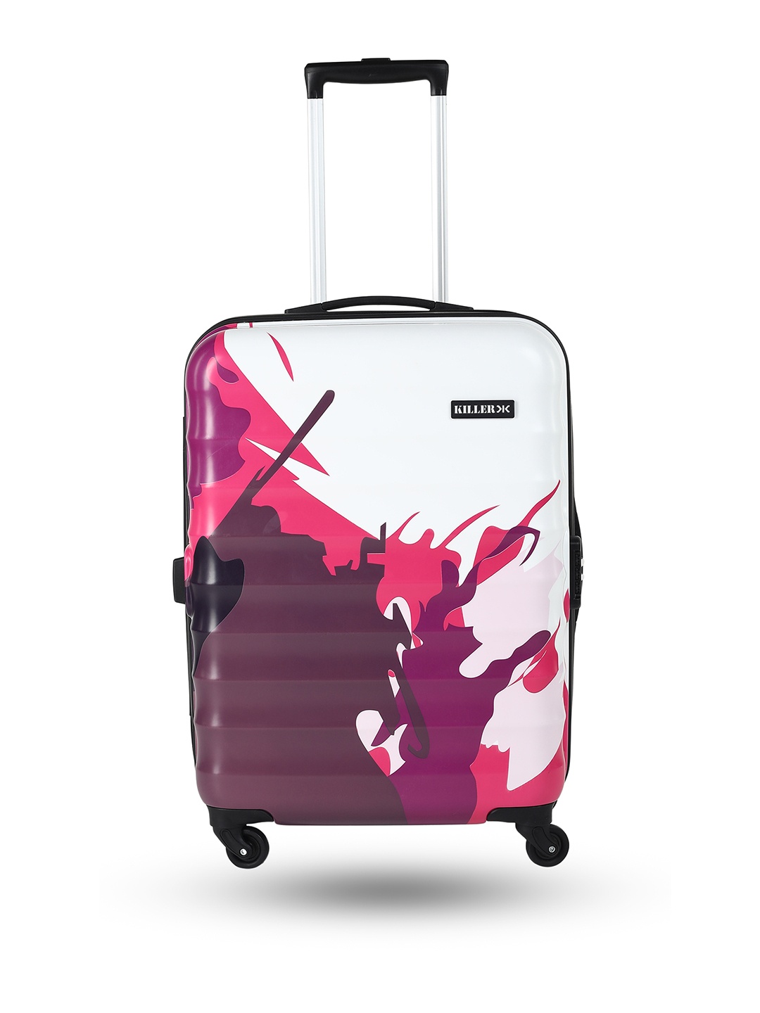 

Killer Unisex Abstract Printed Medium Trolley Suitcase, Multi