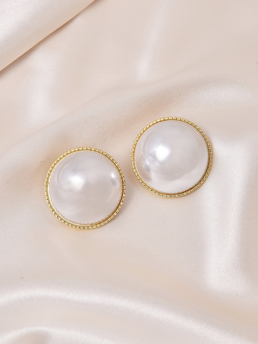 

Klissaa Gold-Plated Contemporary Studs Earrings