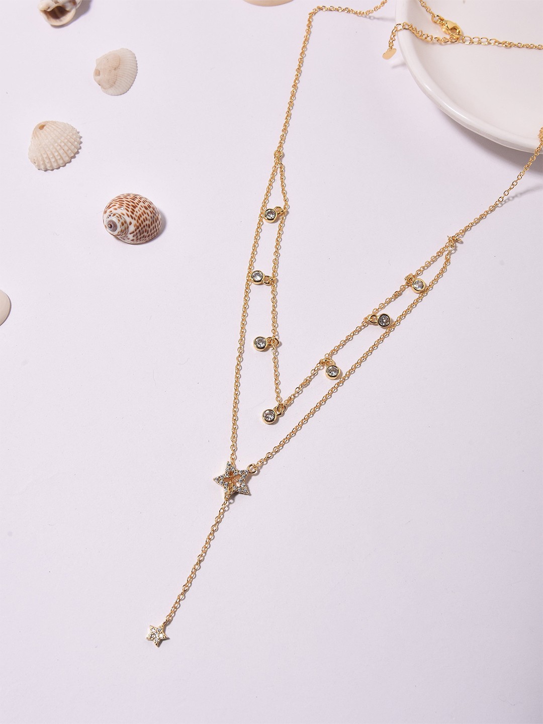

Klissaa Brass Gold-Plated Necklace