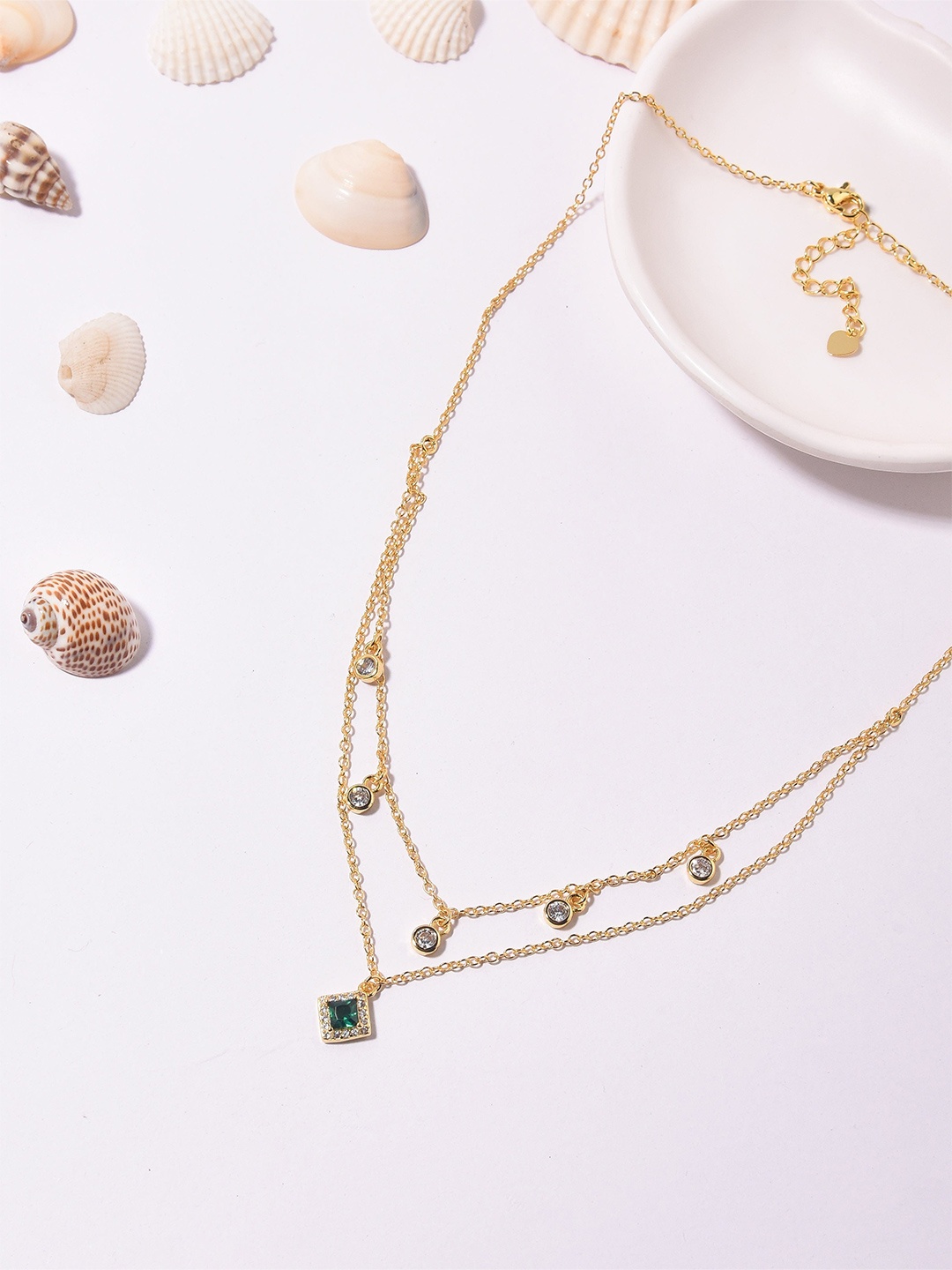 

Klissaa Brass Gold-Plated Necklace