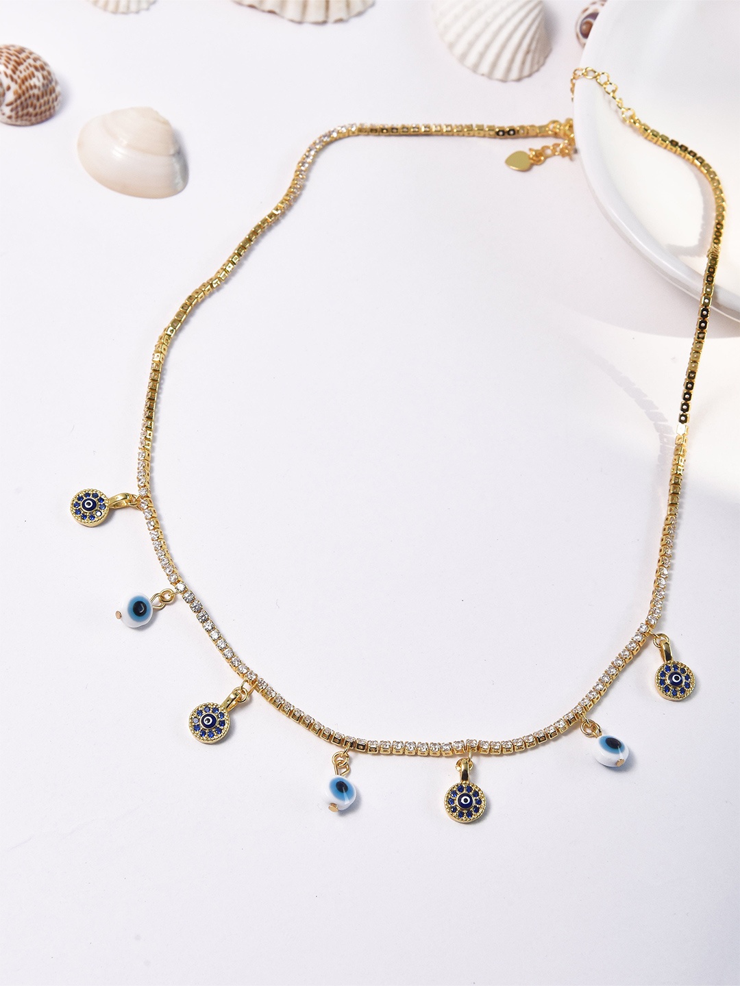 

Klissaa Brass Gold-Plated Necklace