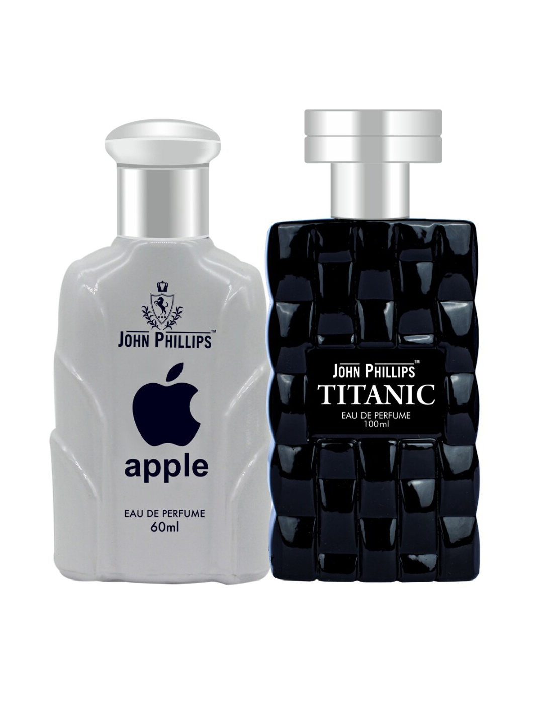 

JOHN PHILLIPS Apple & Titanic Set Of 2 Long Lasting Eau De Parfum, Black