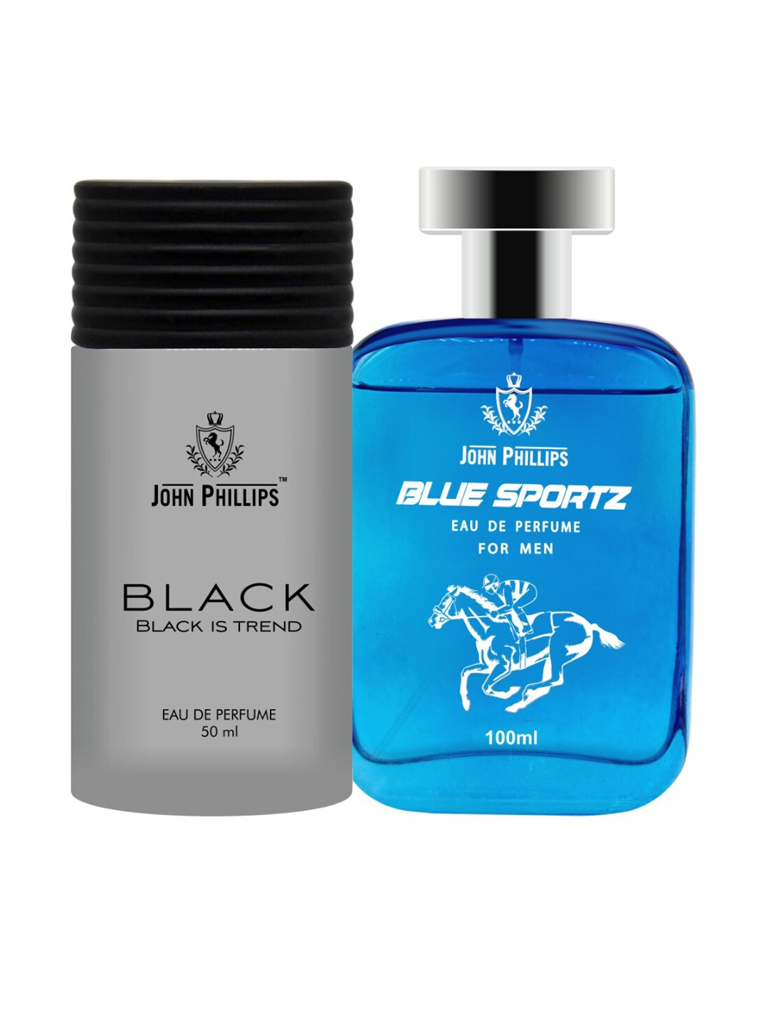 

JOHN PHILLIPS Blue Sportz & Black Cherry Set Of 2 Long Lasting Eau De Parfum