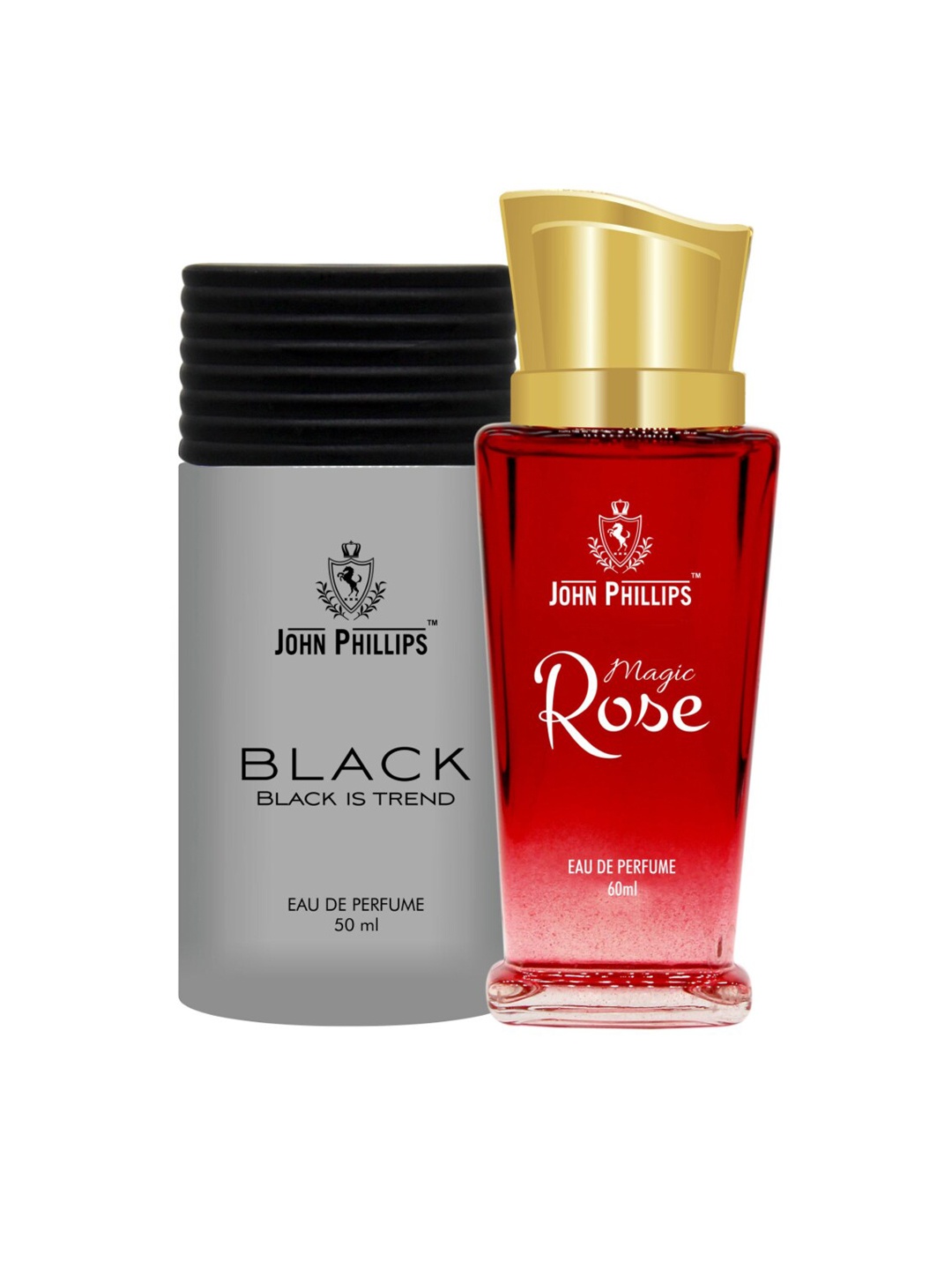 

JOHN PHILLIPS Magic rose & Black Set Of 2 Long Lasting Eau De Parfum, Red