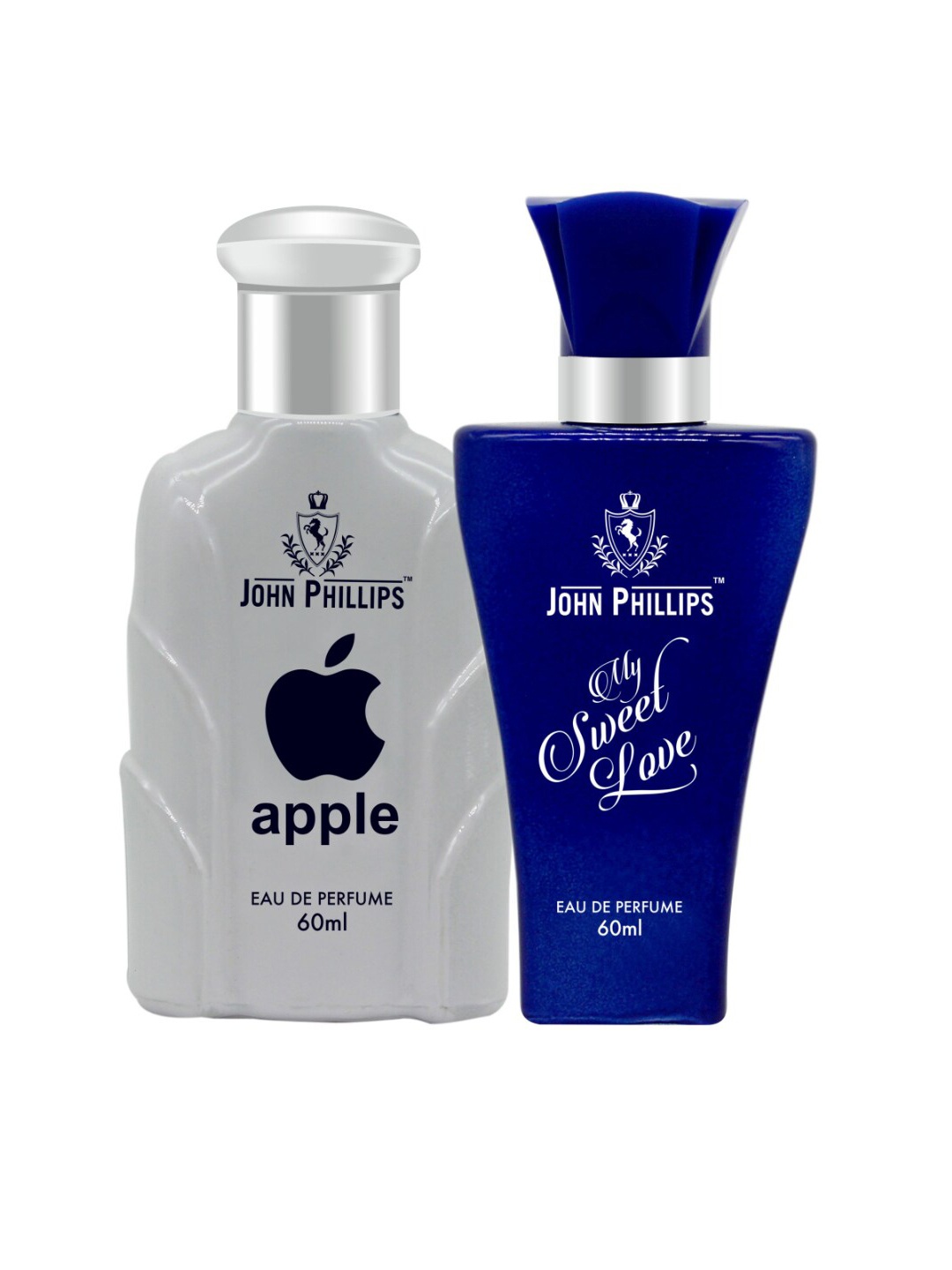 

JOHN PHILLIPS Set Of 2 Apple Eau De Perfume & My Sweet Love Eau De Perfume 60ml, Blue