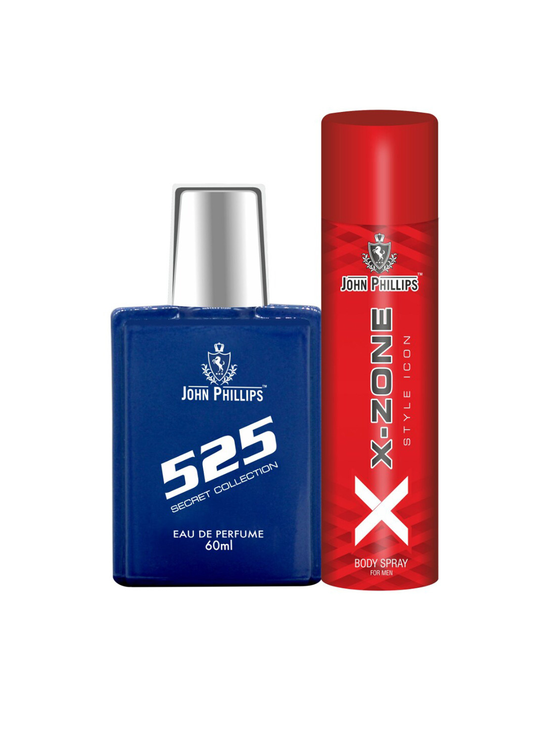 

JOHN PHILLIPS Pack of 2 Eau De French Perfume + Deodorant-60ml+90ml, Blue