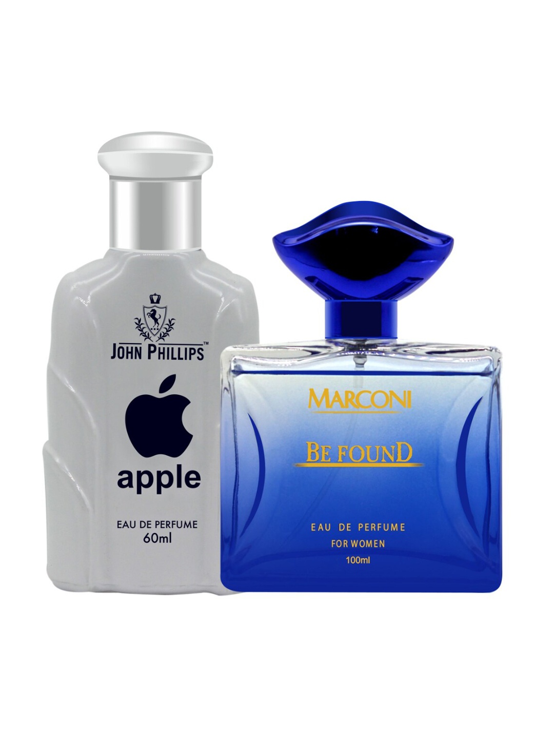 

JOHN PHILLIPS Apple & Marconi Be Found Set Of 2 Long Lasting Eau De Parfum, White