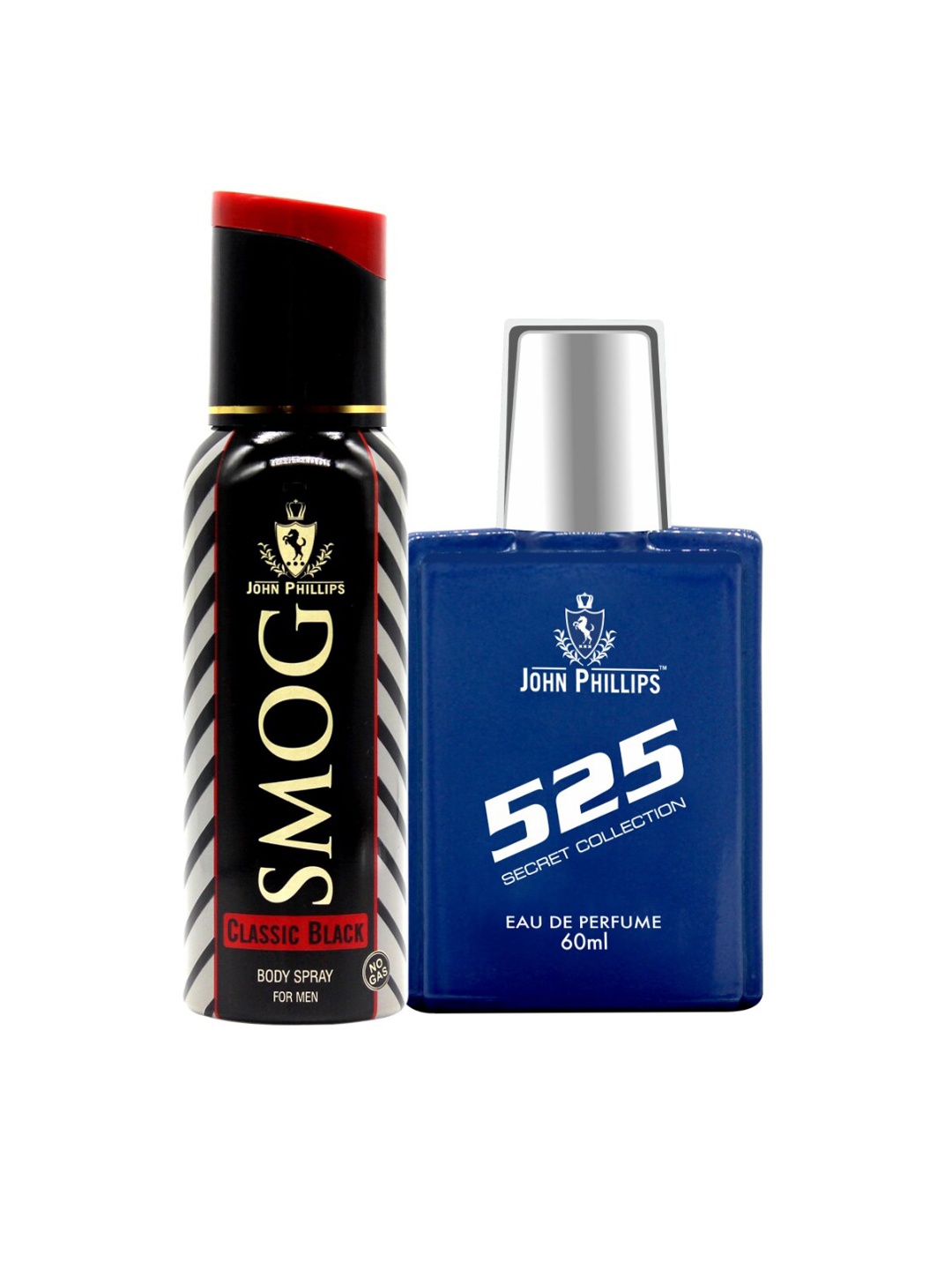 

JOHN PHILLIPS Pack of 2 Eau De French Perfume + Deodorant-120ml+60ml, Blue