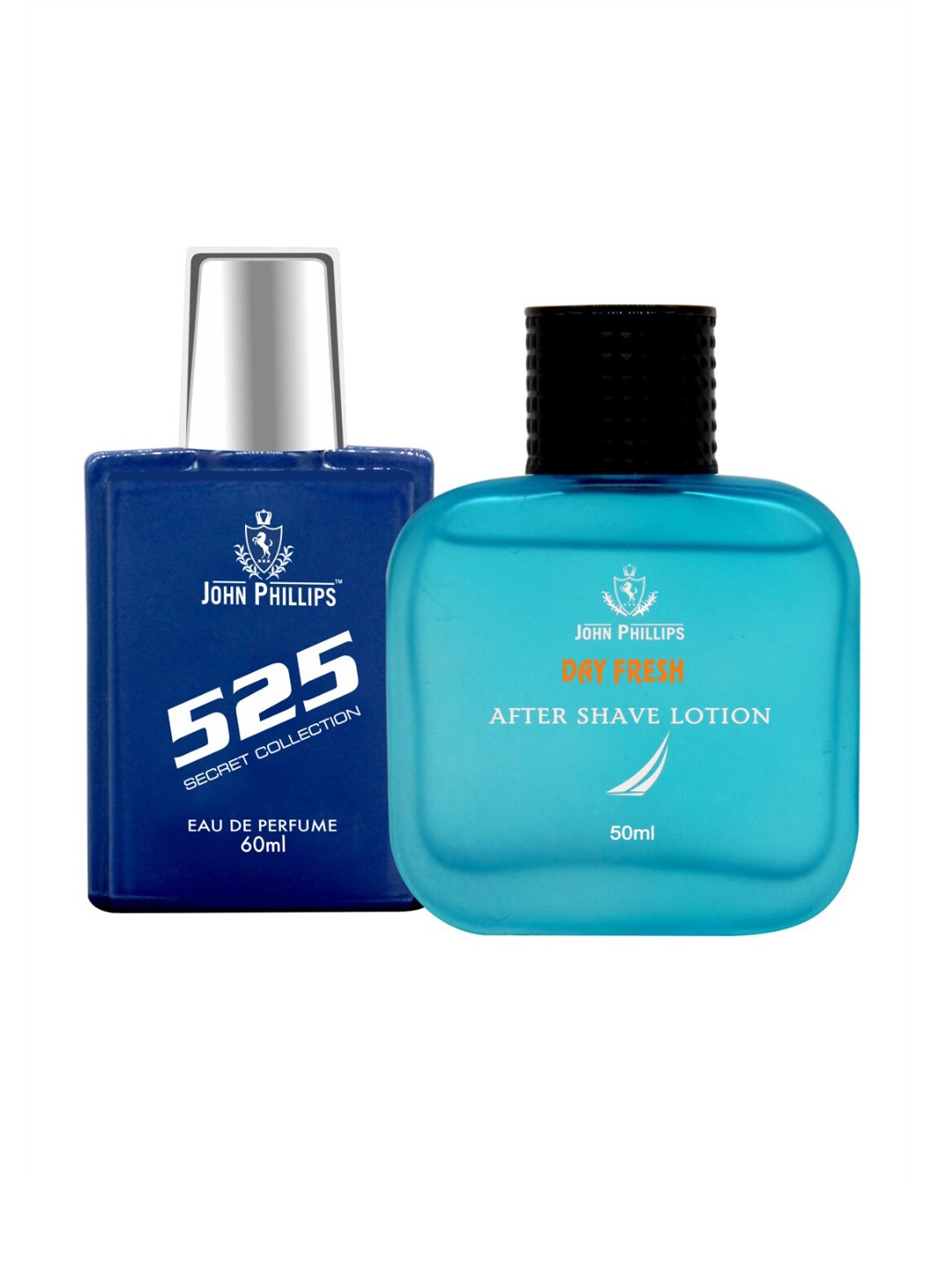 

JOHN PHILLIPS Set of 525 Eau De Parfum 60 ml & Day Fresh After Shave Lotion 50 ml, Blue