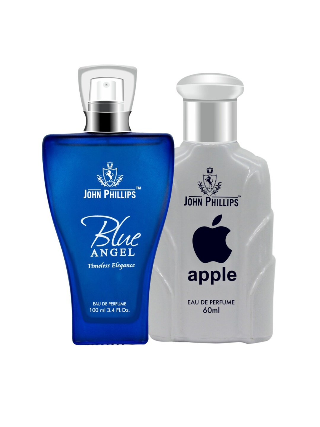 

JOHN PHILLIPS Set Of 2 Blue Angel 100 ml & Apple 60 ml Long Lasting Eau De Parfum