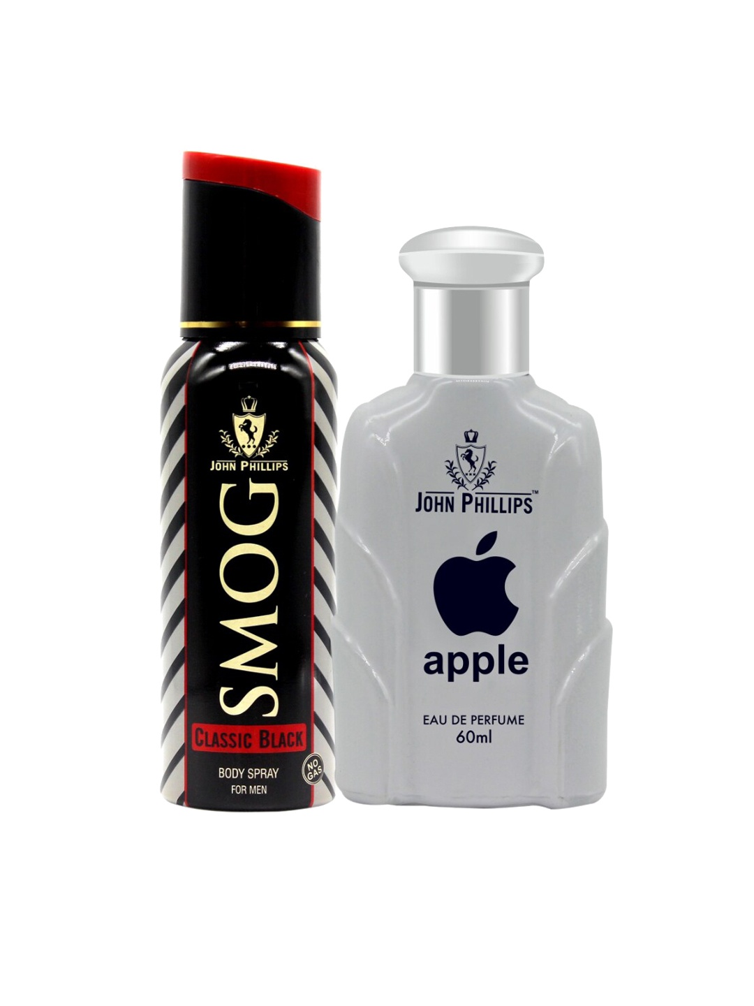 

JOHN PHILLIPS Men Smog Classic Black Deodorant 120ml & Apple Eau De Parfum 60ml