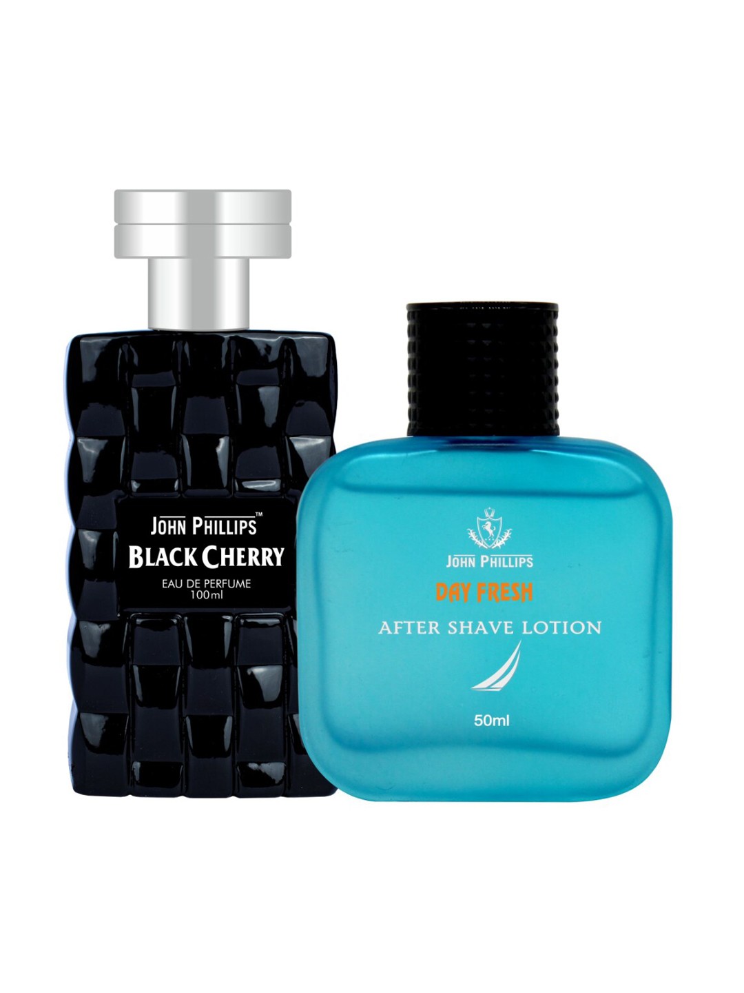 

JOHN PHILLIPS Set Of 2 Black Cherry Perfume & After Shave Lotion, Na