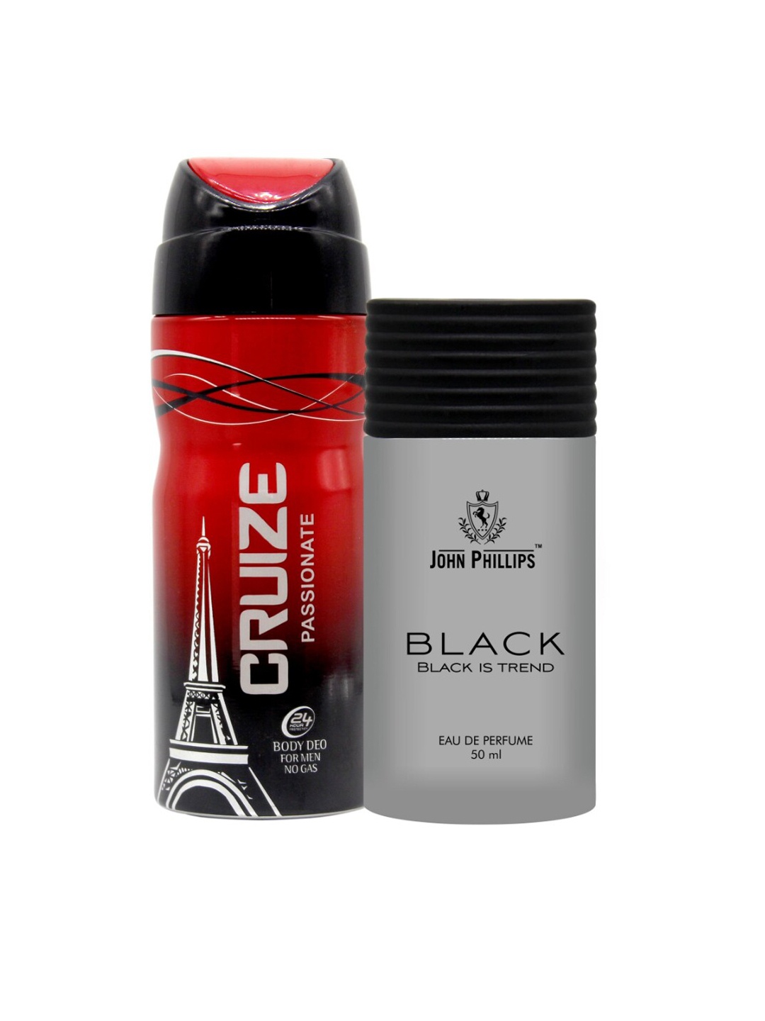 

JOHN PHILLIPS Set Of 2 Black Perfume & Cruize Passionate Deo, Na