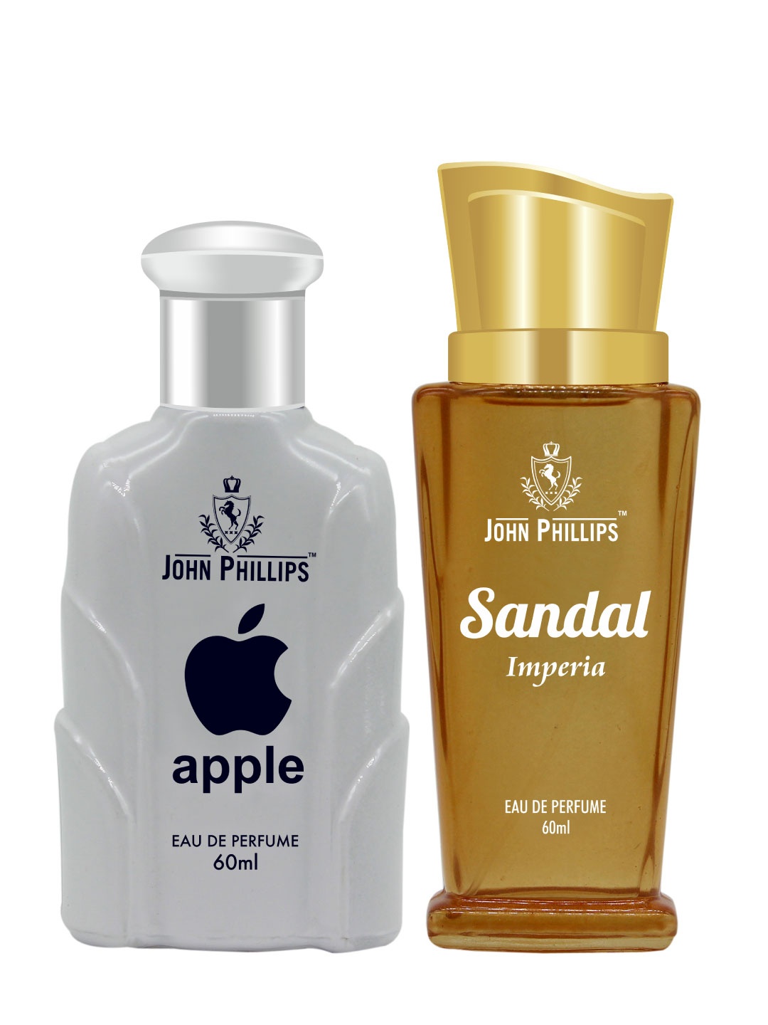 

JOHN PHILLIPS Set Of 2 Black Eau De Perfume & Sandal Eau De Perfume - 60ml Each, Grey