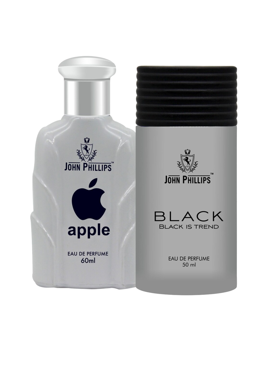 

JOHN PHILLIPS Apple & Black Set Of 2 Long Lasting Eau De Parfum, Grey
