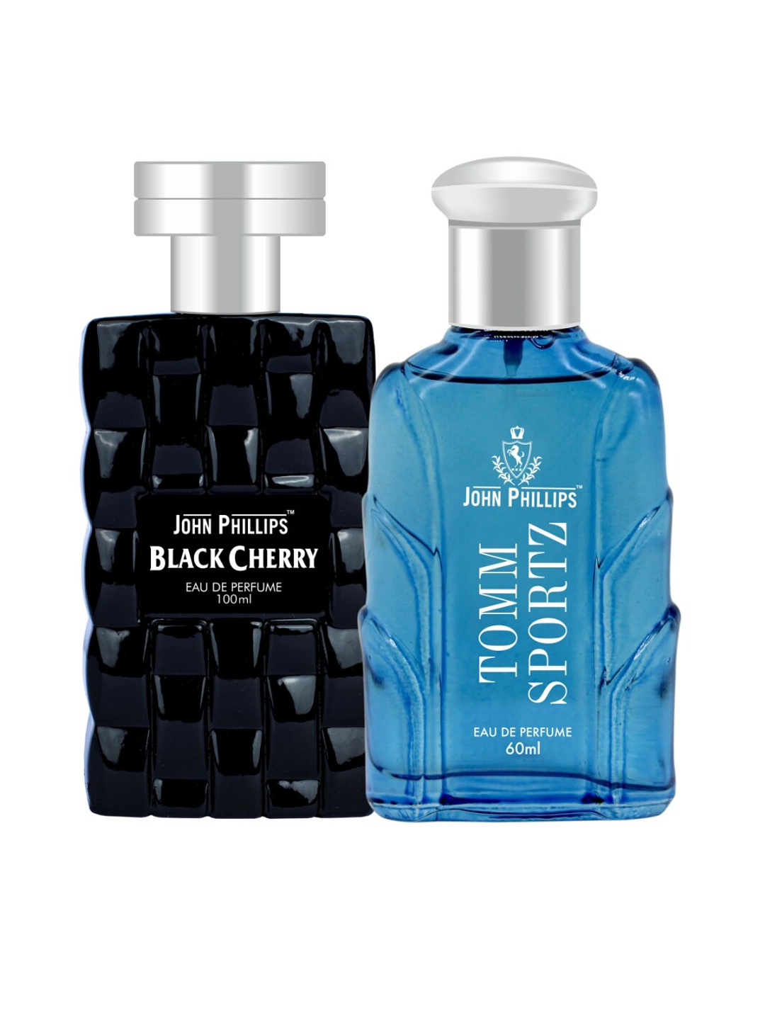 

JOHN PHILLIPS Set Of 2 Black Cherry Eau De Perfume & Tomm Sportz Eau De Perfume, Blue