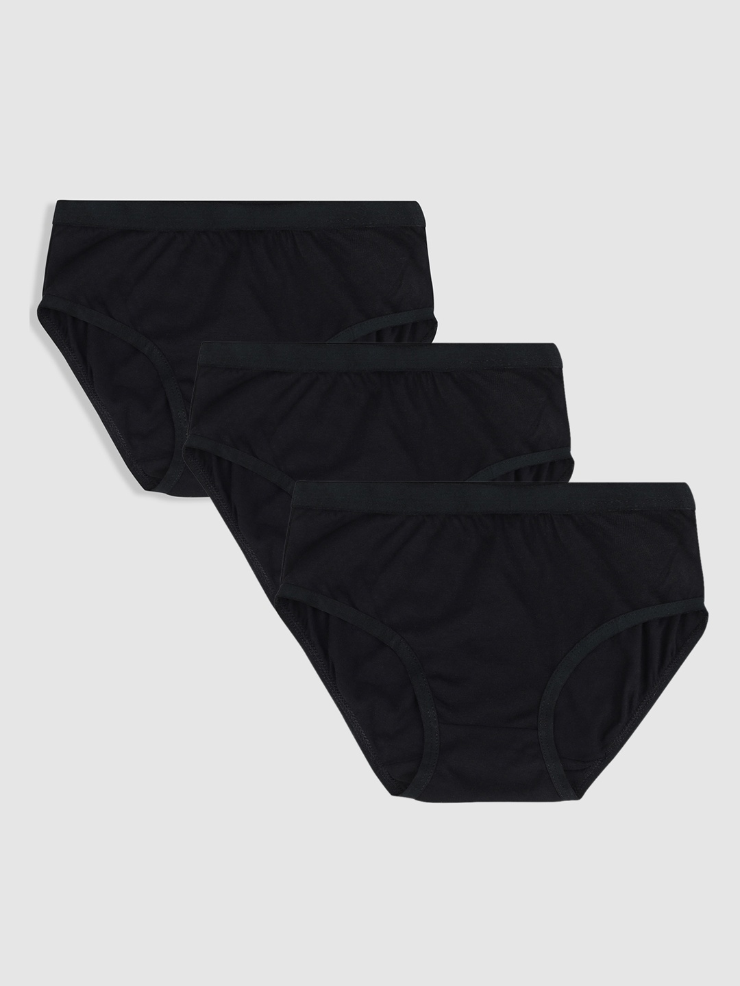 

YK Girls Pack Of 3 Assorted Hipster Cotton Briefs
