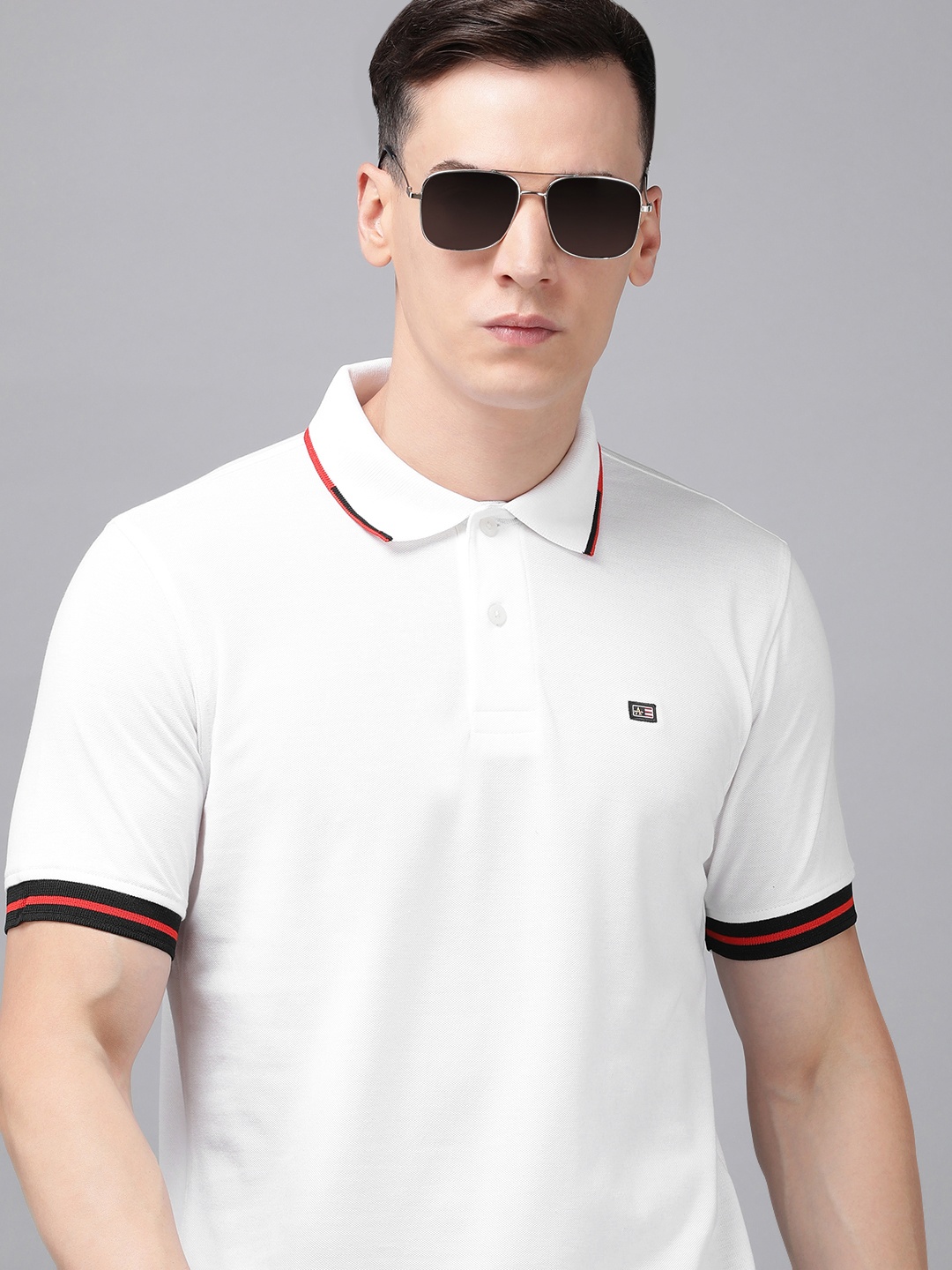 

Arrow Polo Collar T-shirt, White