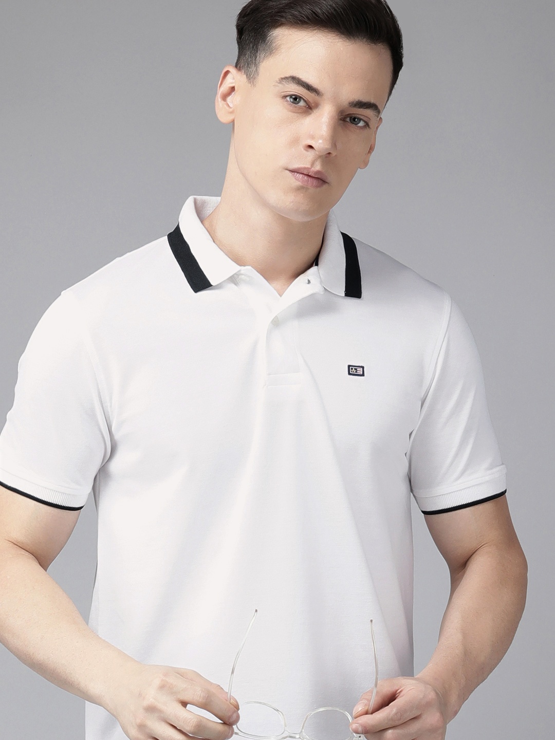 

Arrow Polo Collar T-shirt, White