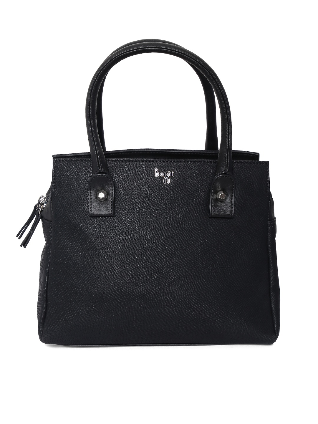 

Baggit Black Solid Handheld Bag