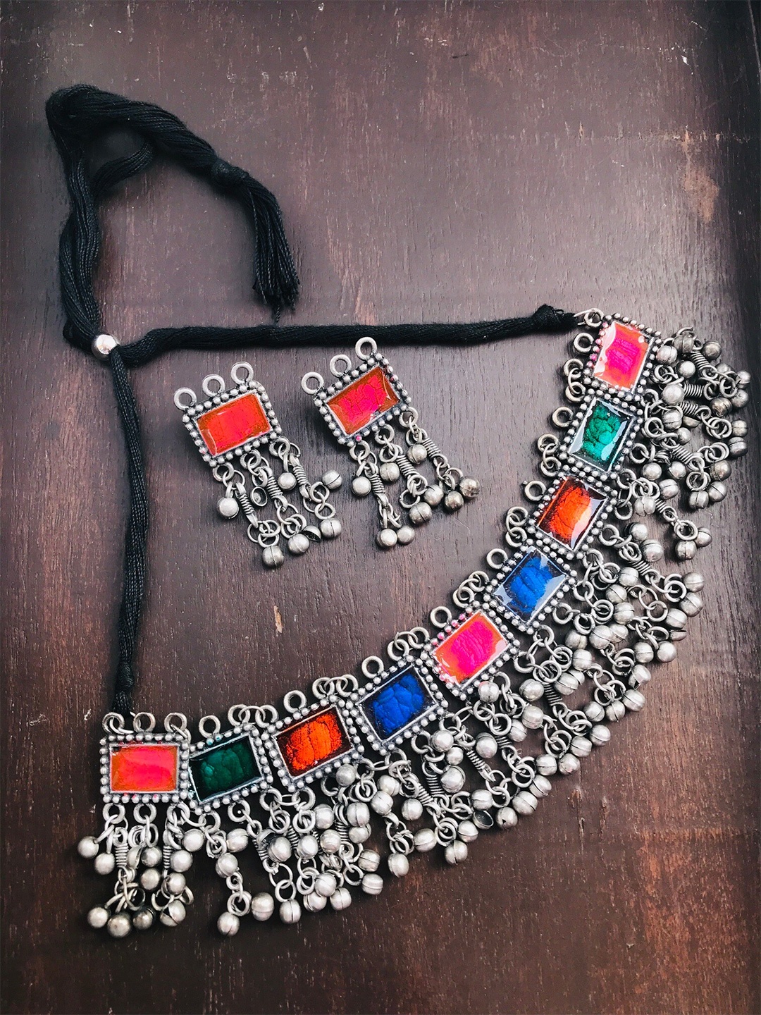 

The Opal Factory Choker Jewellery Set, Pink