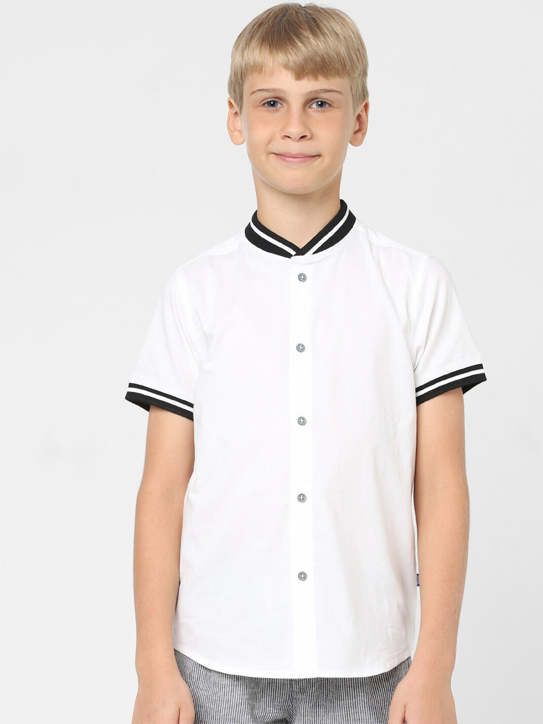 

Jack & Jones Junior Boys Casual Cotton Shirt, White