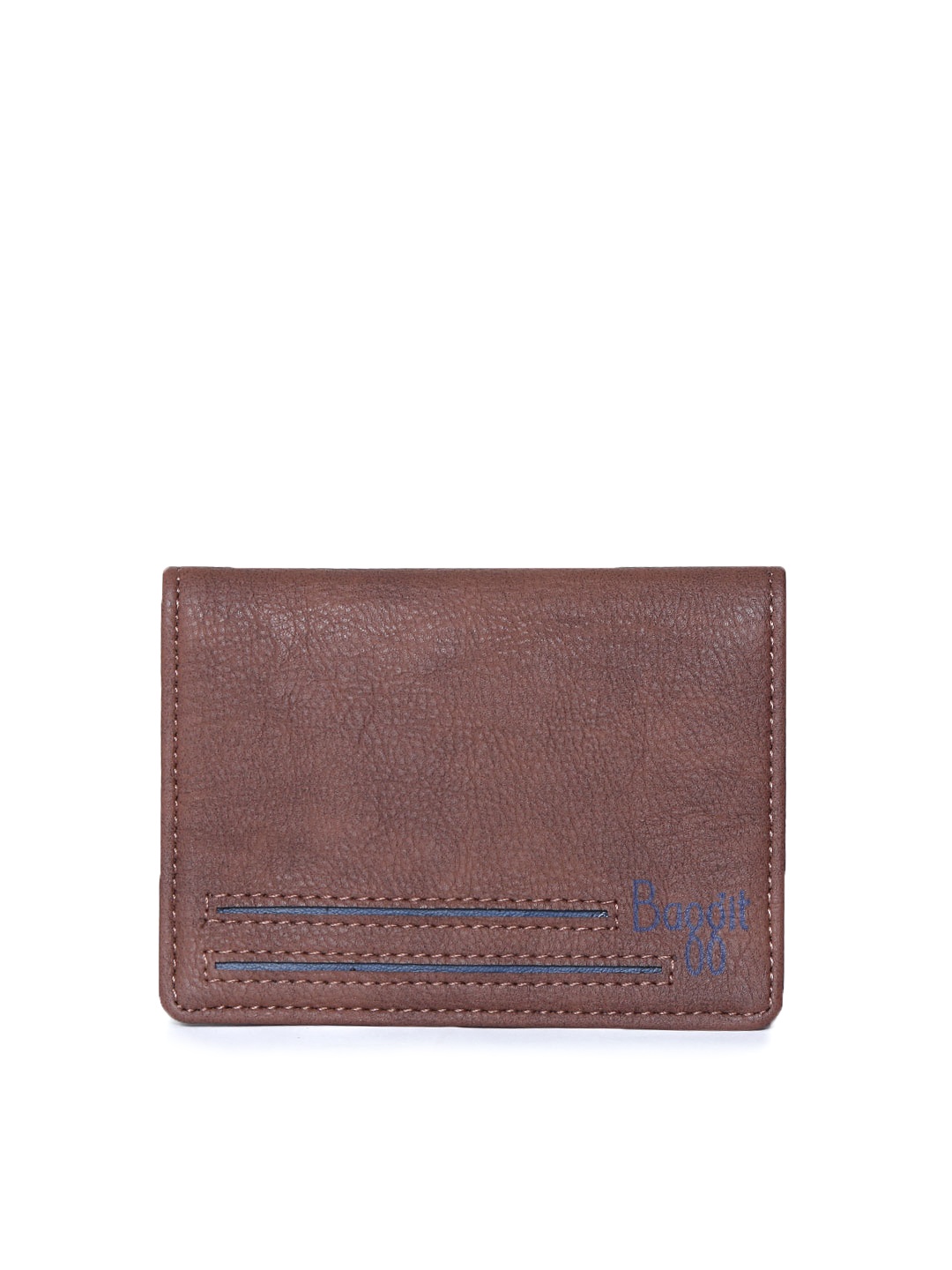 

Baggit Men Brown Solid Two Fold Wallet