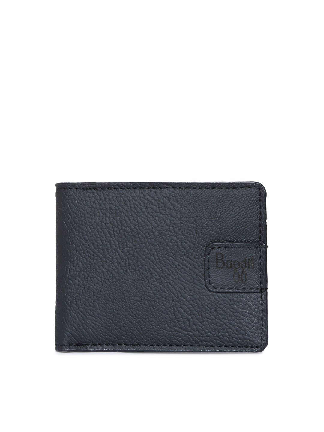 

Baggit Men Black Solid Two Fold Wallet