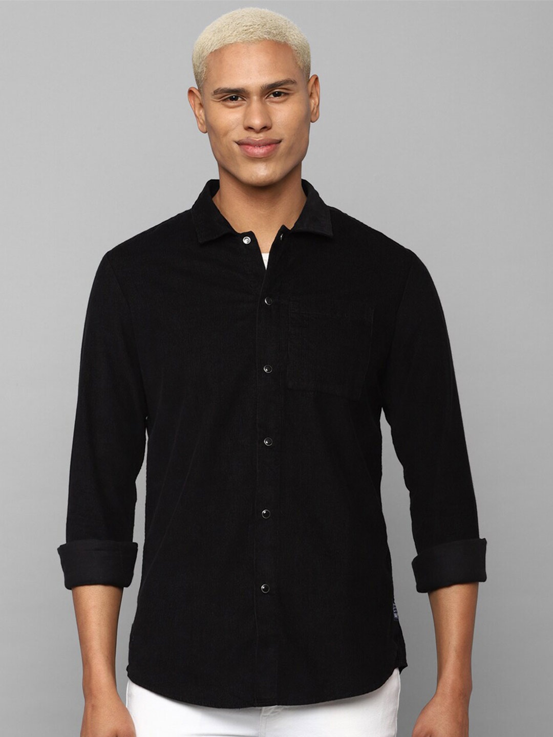 

Allen Solly Sport Men Casual Pure Cotton Shirt, Black