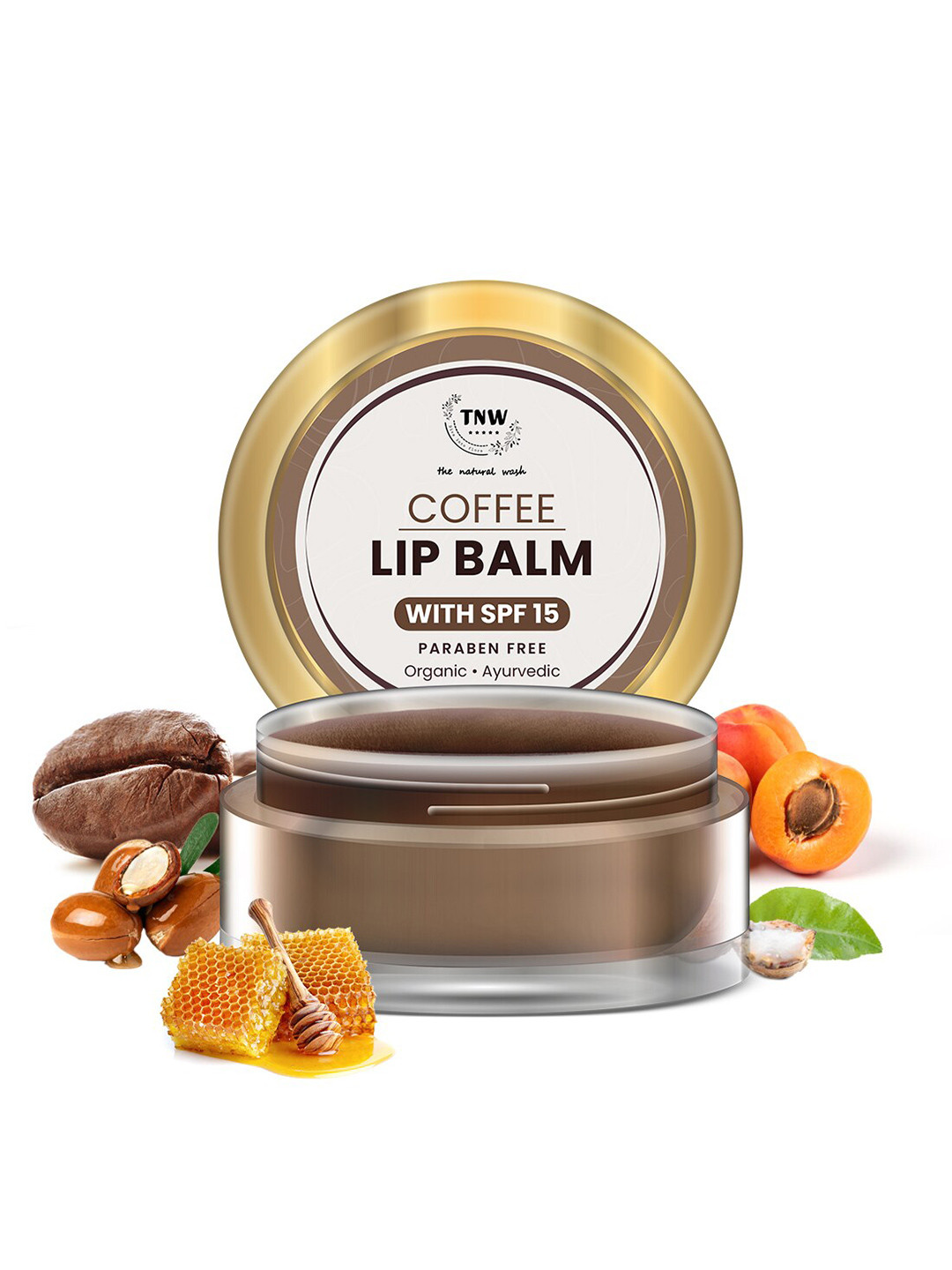 

TNW the natural wash Coffee Lip Balm 5g, Brown