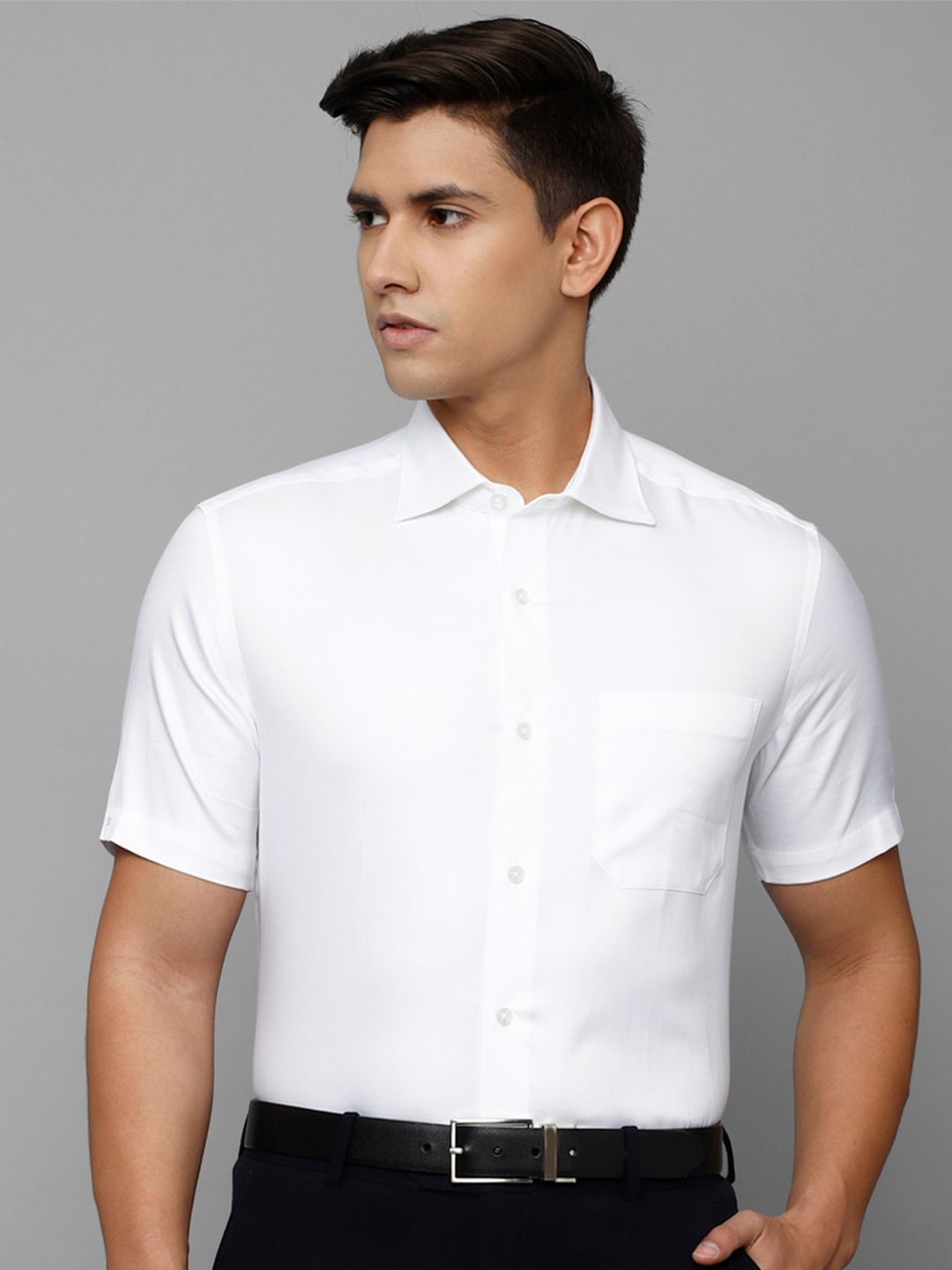 

Louis Philippe Men Formal Cotton Shirt, White