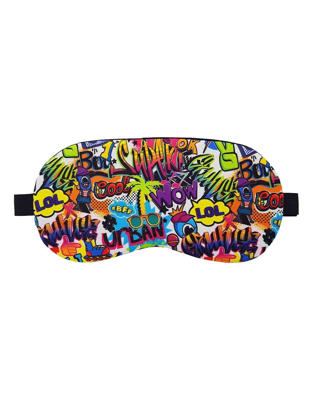 

JENNA Print Sleeping Eye Mask, Orange