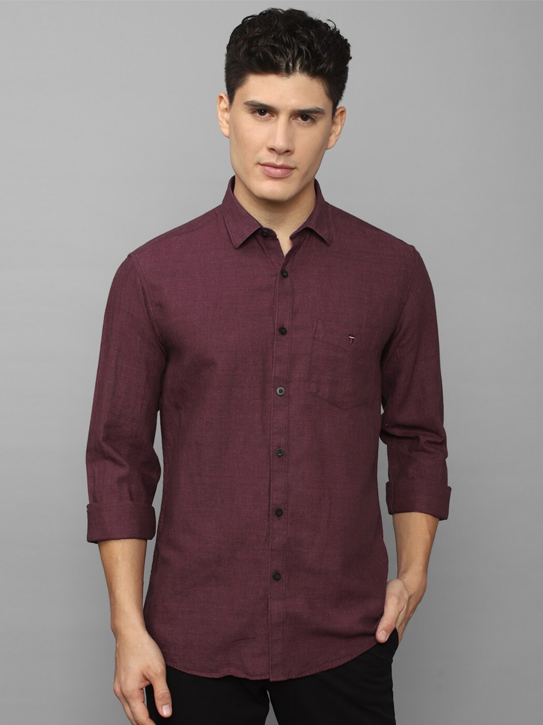 

Louis Philippe Sport Men Slim Fit Casual Shirt, Purple