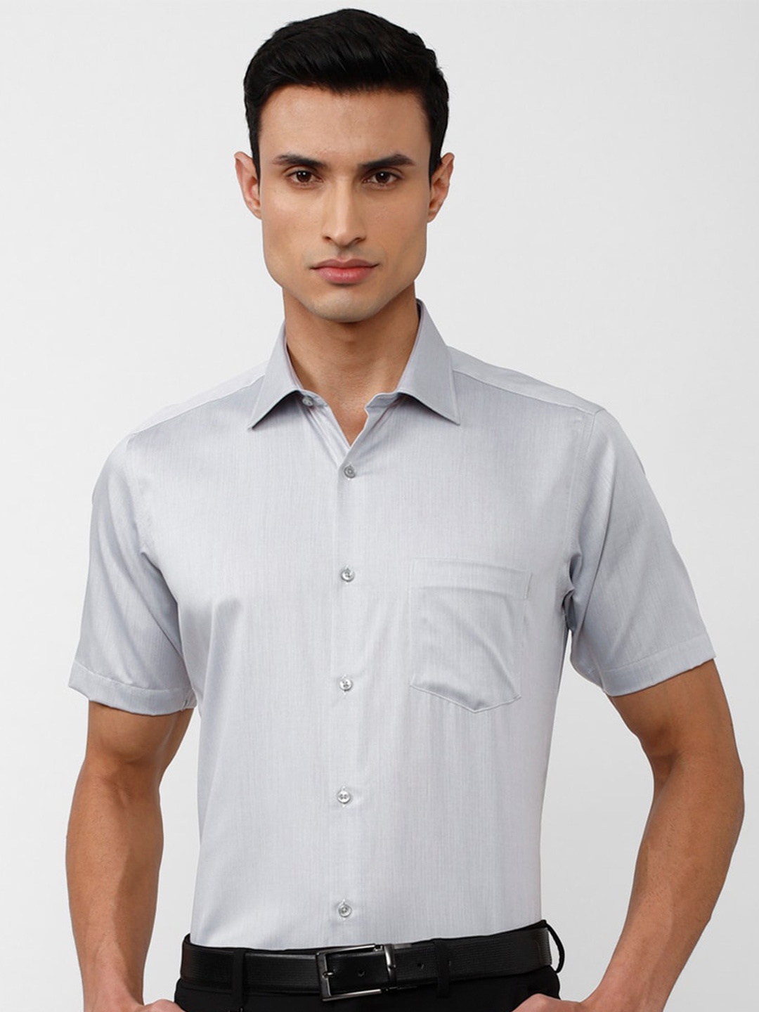 

Van Heusen Men Formal Pure Cotton Shirt, Grey