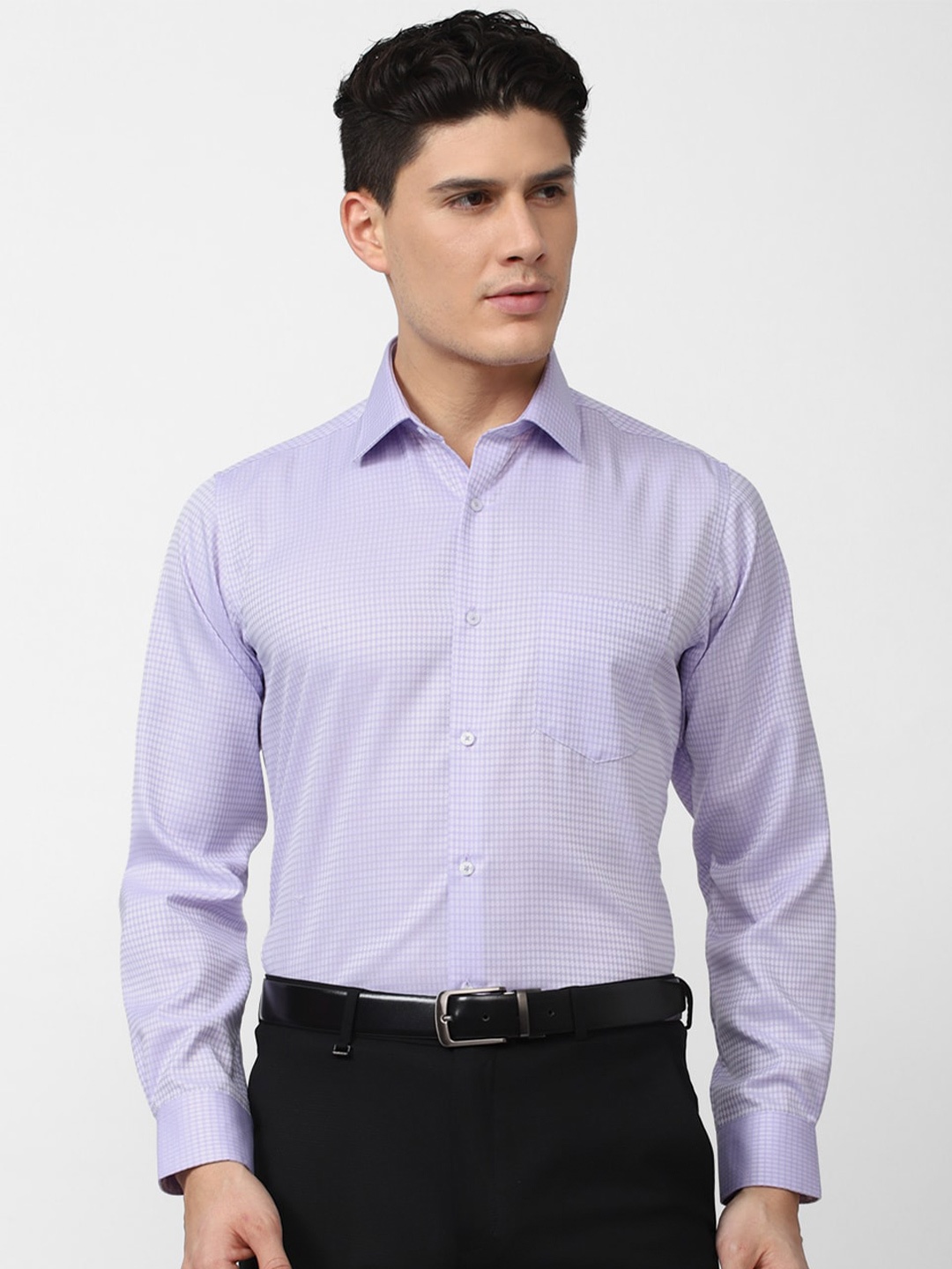 

Van Heusen Men Formal Pure Cotton Shirt, Purple