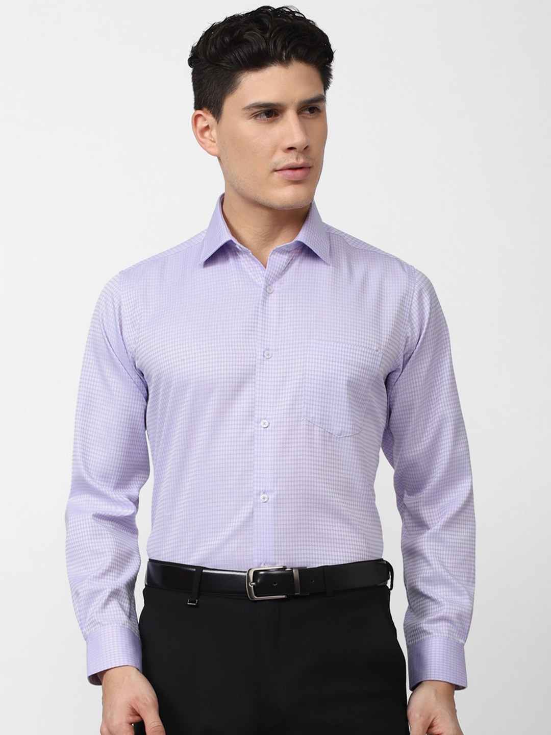 

Van Heusen Men Formal Pure Cotton Shirt, Purple