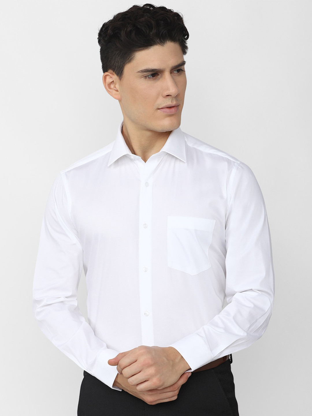 

Van Heusen Men Chest Pocket Formal Shirt, White