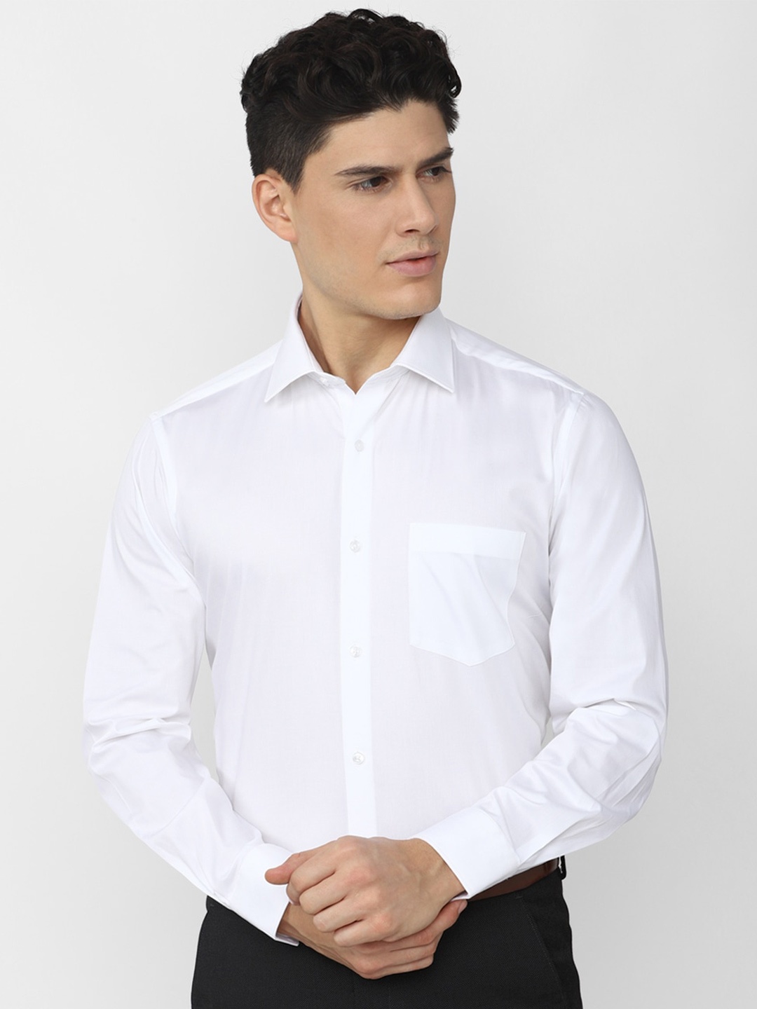 

Van Heusen Men Chest Pocket Formal Shirt, White