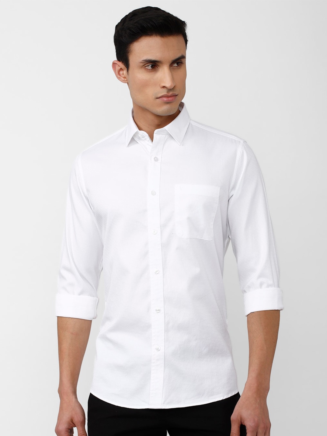 

Van Heusen Sport Men White Slim Fit Casual Shirt