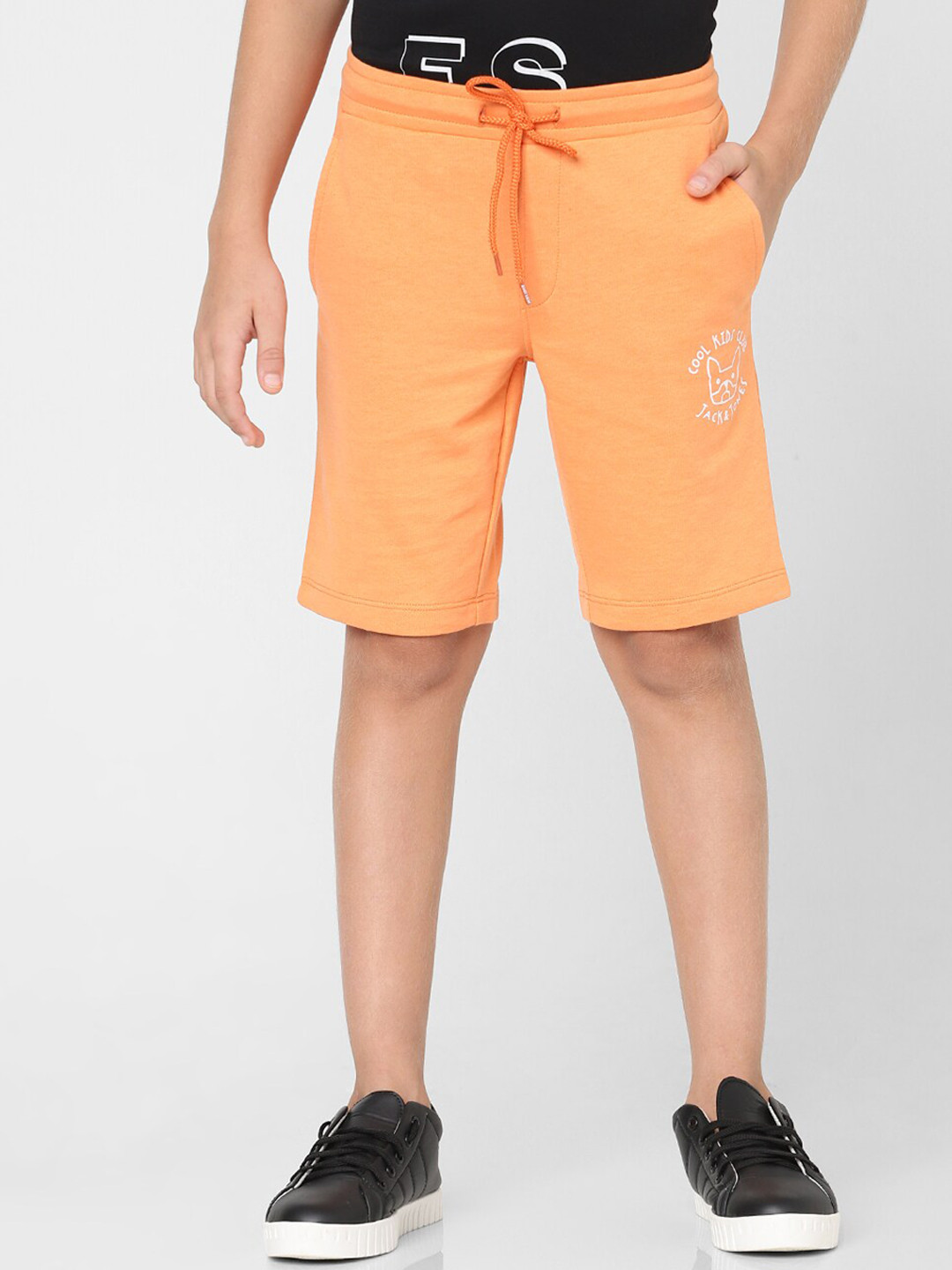 

Jack & Jones Junior Boys Cotton Regular Fit Shorts, Orange