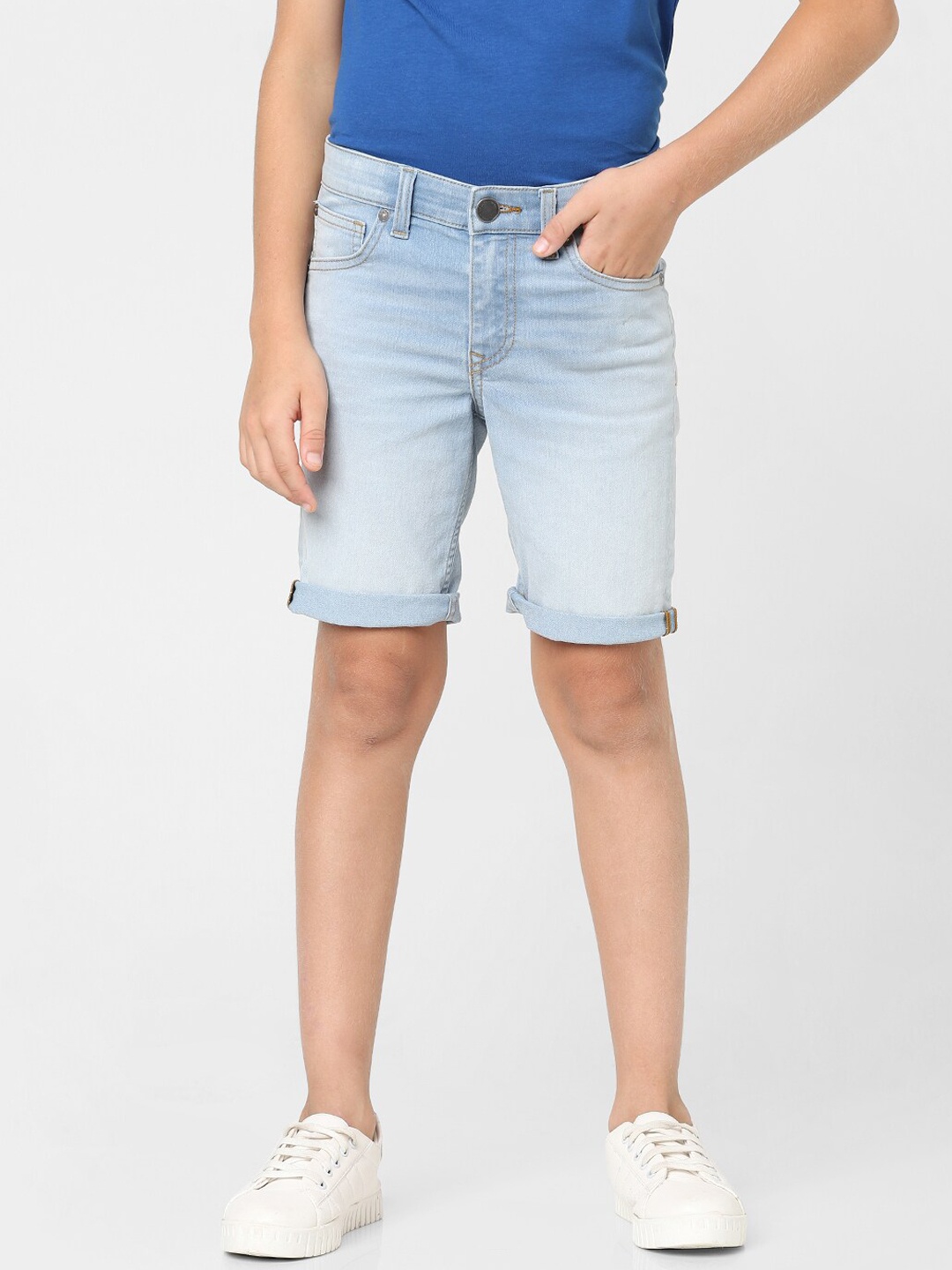 

Jack & Jones Junior Boys Cotton Regular Fit Shorts, Blue