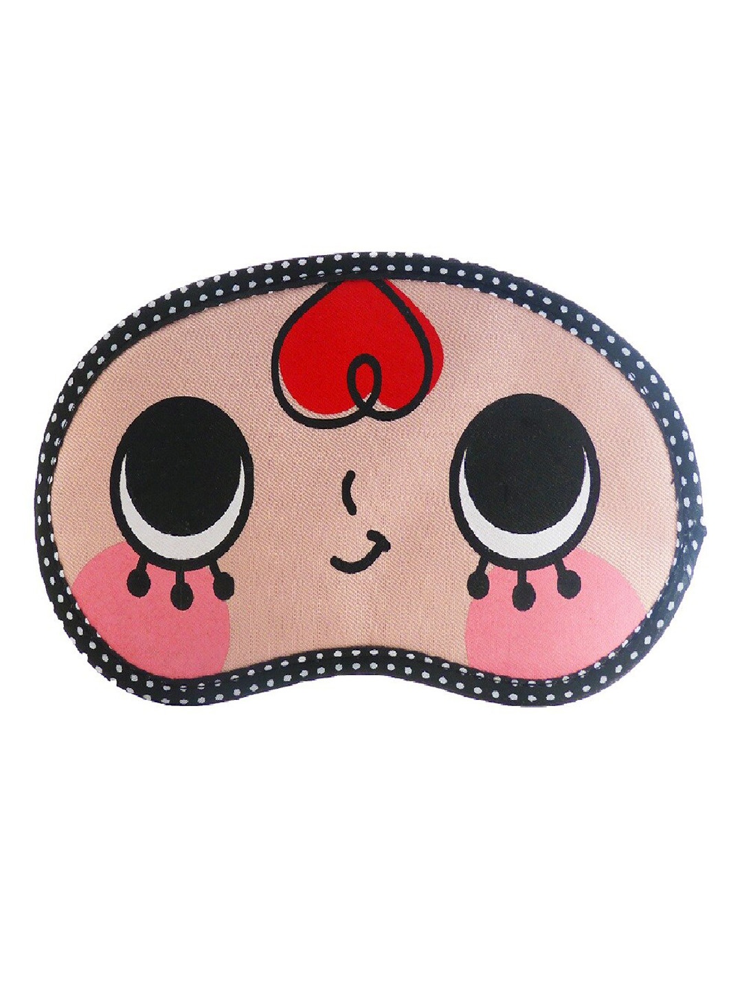 

JENNA Printed Sleeping Eye Mask, Peach